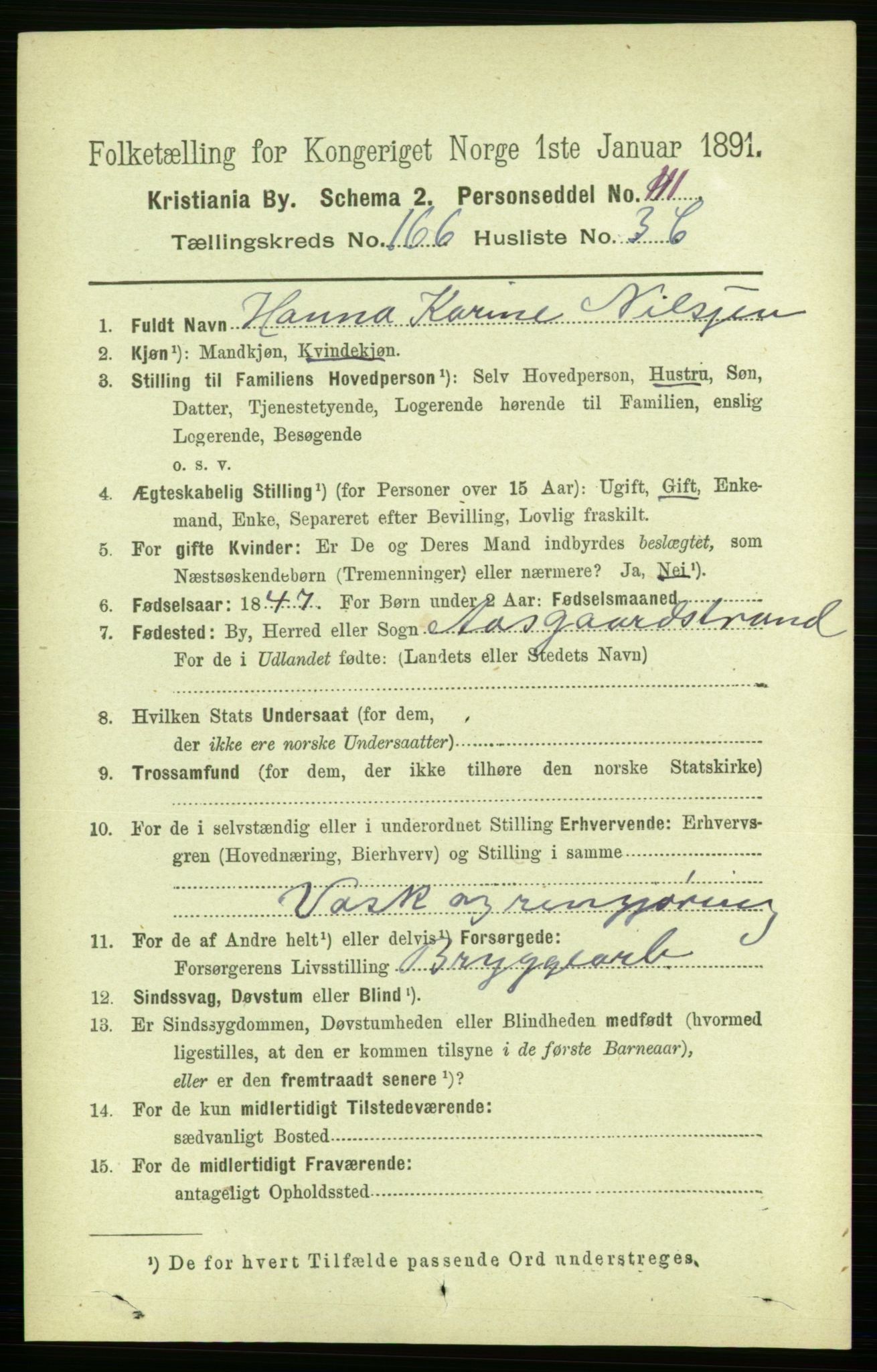 RA, 1891 census for 0301 Kristiania, 1891, p. 96438