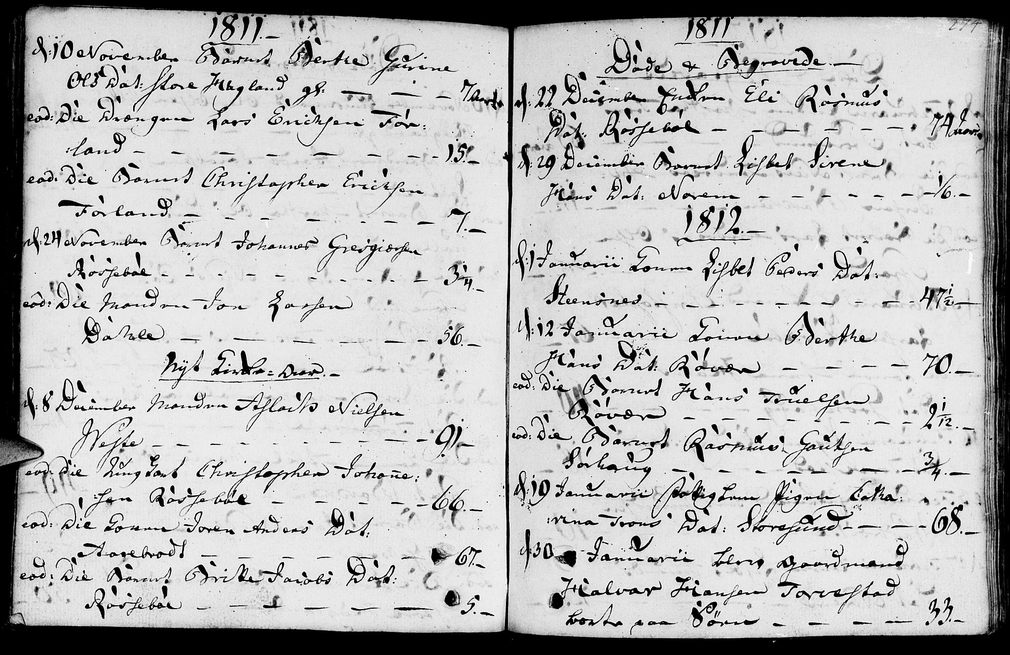 Torvastad sokneprestkontor, AV/SAST-A -101857/H/Ha/Haa/L0002: Parish register (official) no. A 2, 1801-1817, p. 274