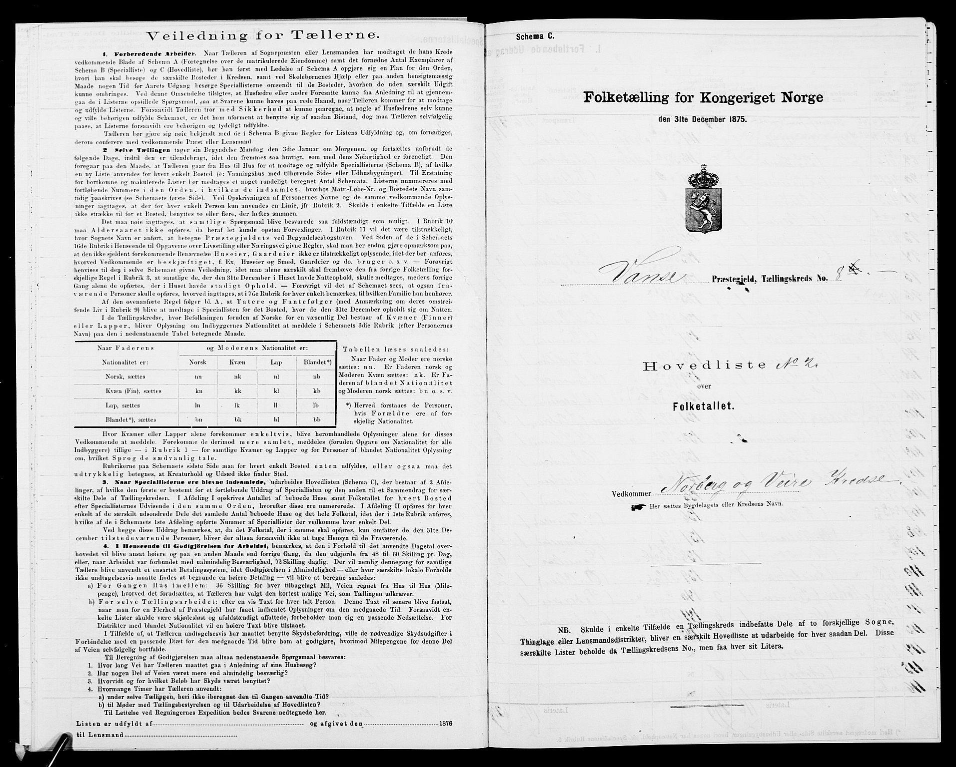 SAK, 1875 census for 1041L Vanse/Vanse og Farsund, 1875, p. 79