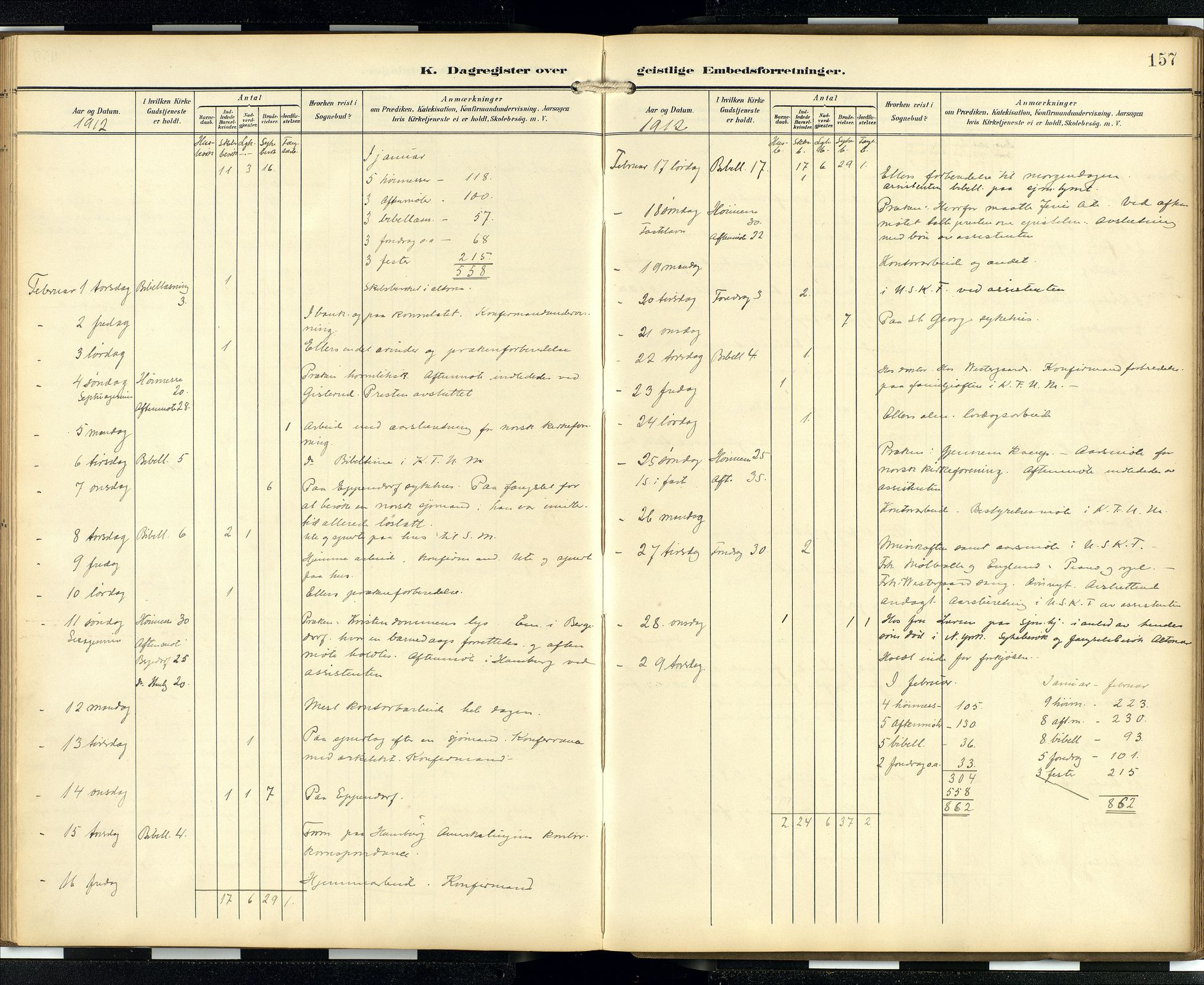 Den norske sjømannsmisjon i utlandet/Hamburg, AV/SAB-SAB/PA-0107/H/Ha/L0001: Parish register (official) no. A 1, 1907-1951, p. 156b-157a