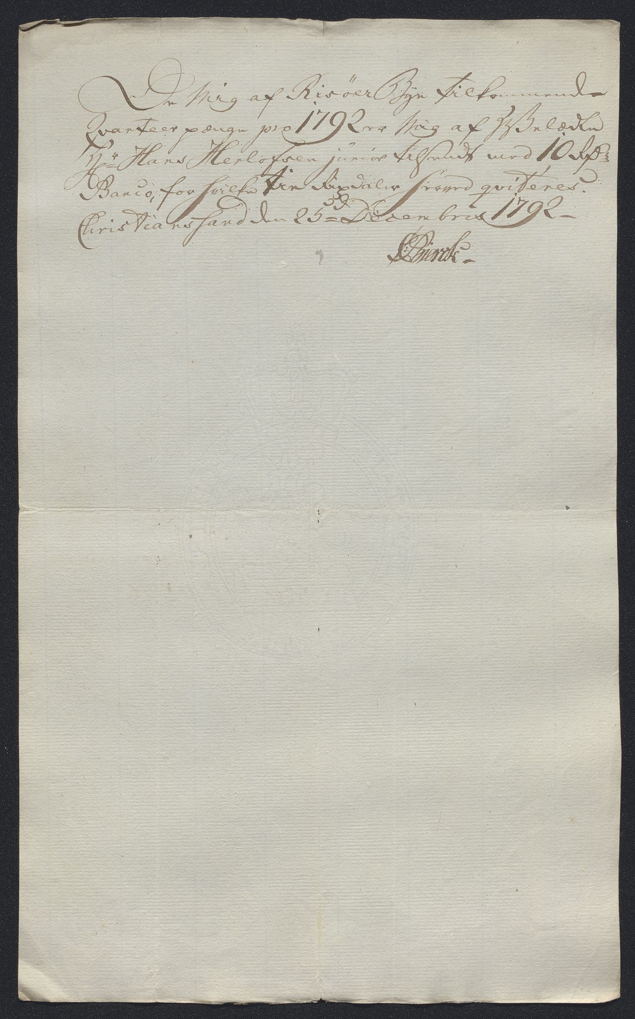 Danske Kanselli 1800-1814, AV/RA-EA-3024/K/Kk/Kka/Kkac/L0234: Kjøpstadregnskap Øster Risør, 1791-1795, p. 142