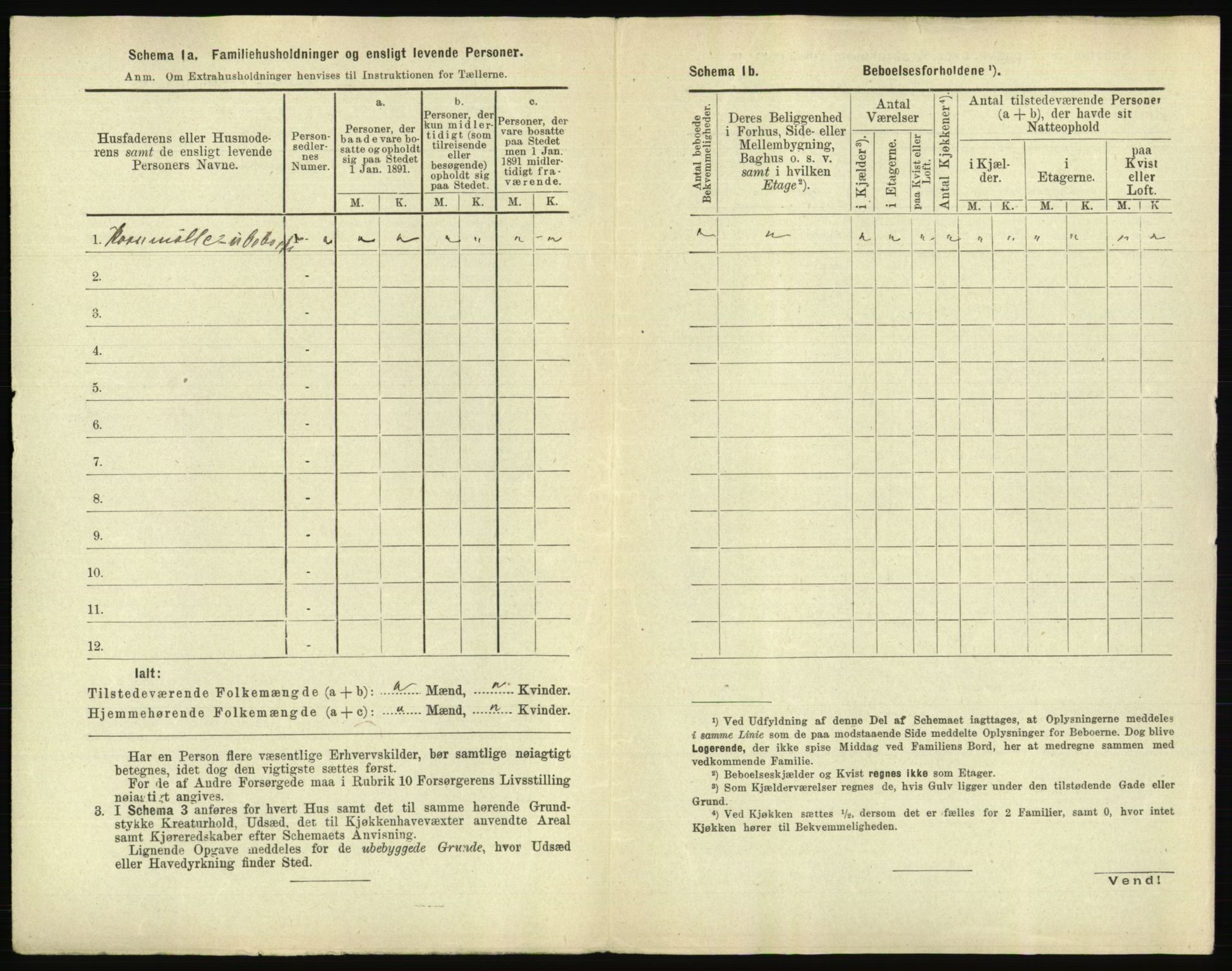 RA, 1891 census for 0104 Moss, 1891, p. 335