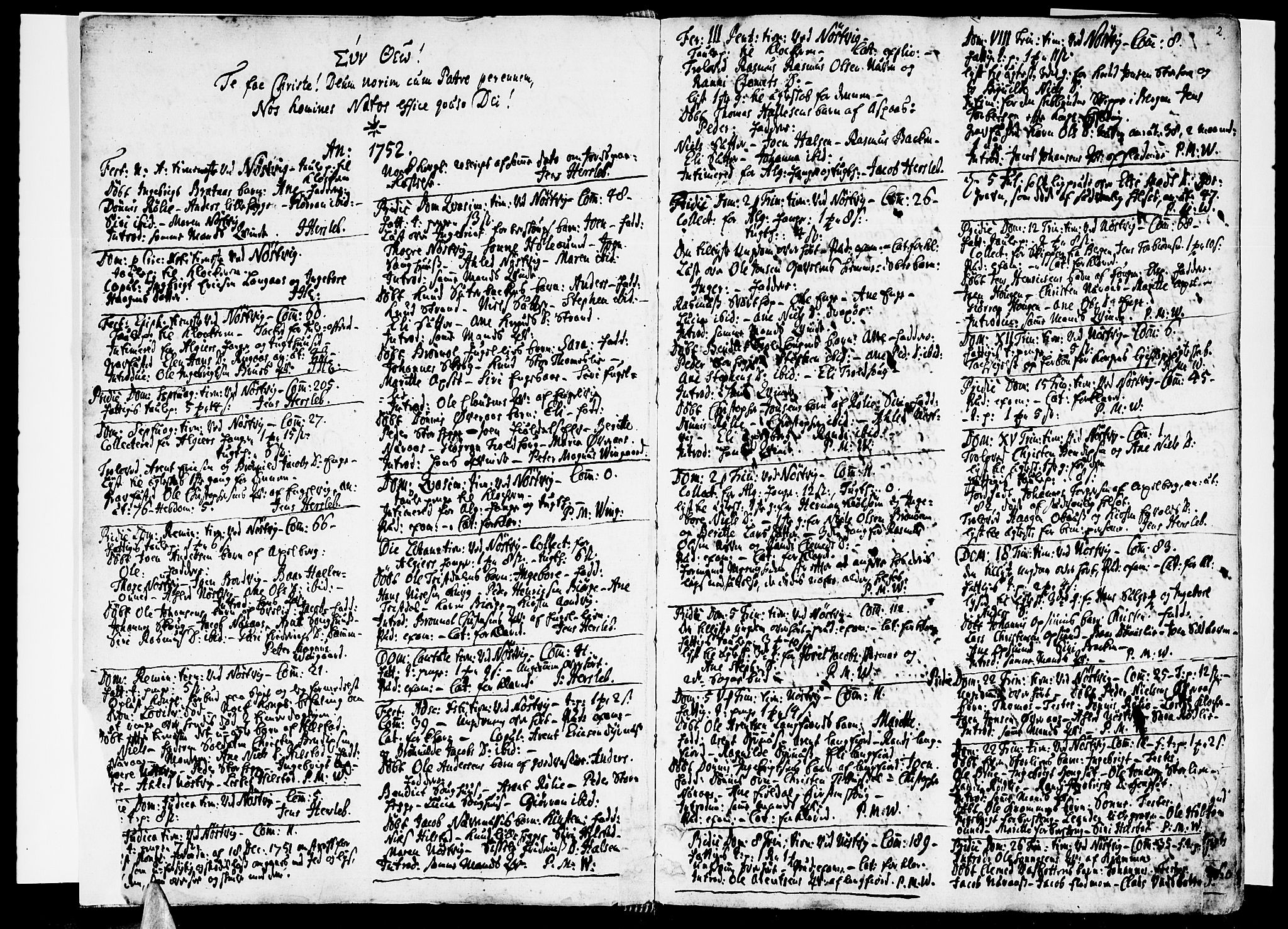 Ministerialprotokoller, klokkerbøker og fødselsregistre - Nordland, SAT/A-1459/814/L0222: Parish register (official) no. 814A03, 1752-1819, p. 2