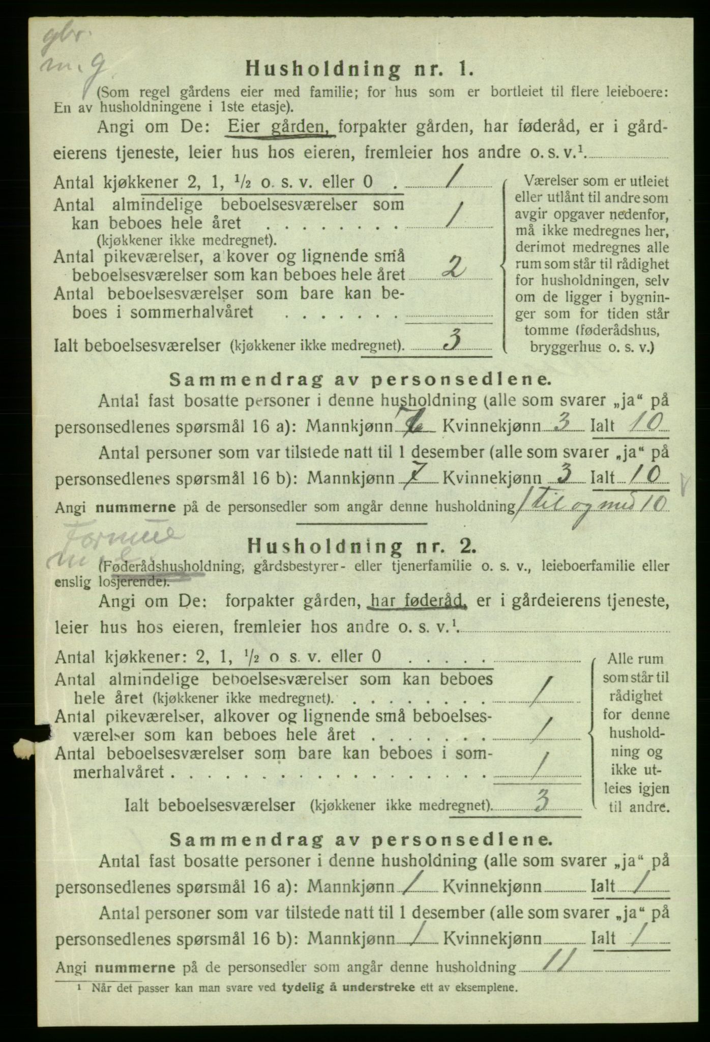 SAB, 1920 census for Skånevik, 1920, p. 1163