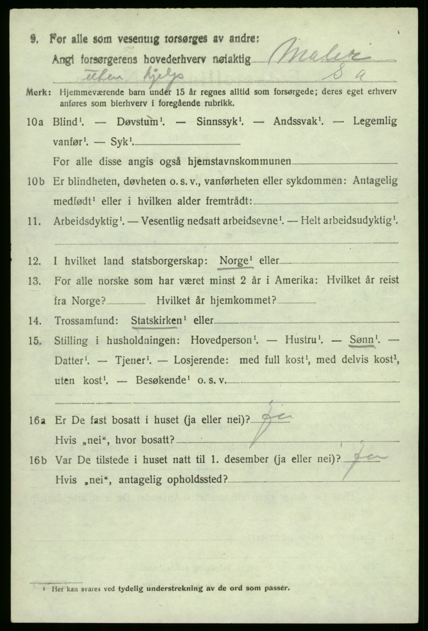 SAO, 1920 census for Hvaler, 1920, p. 3271