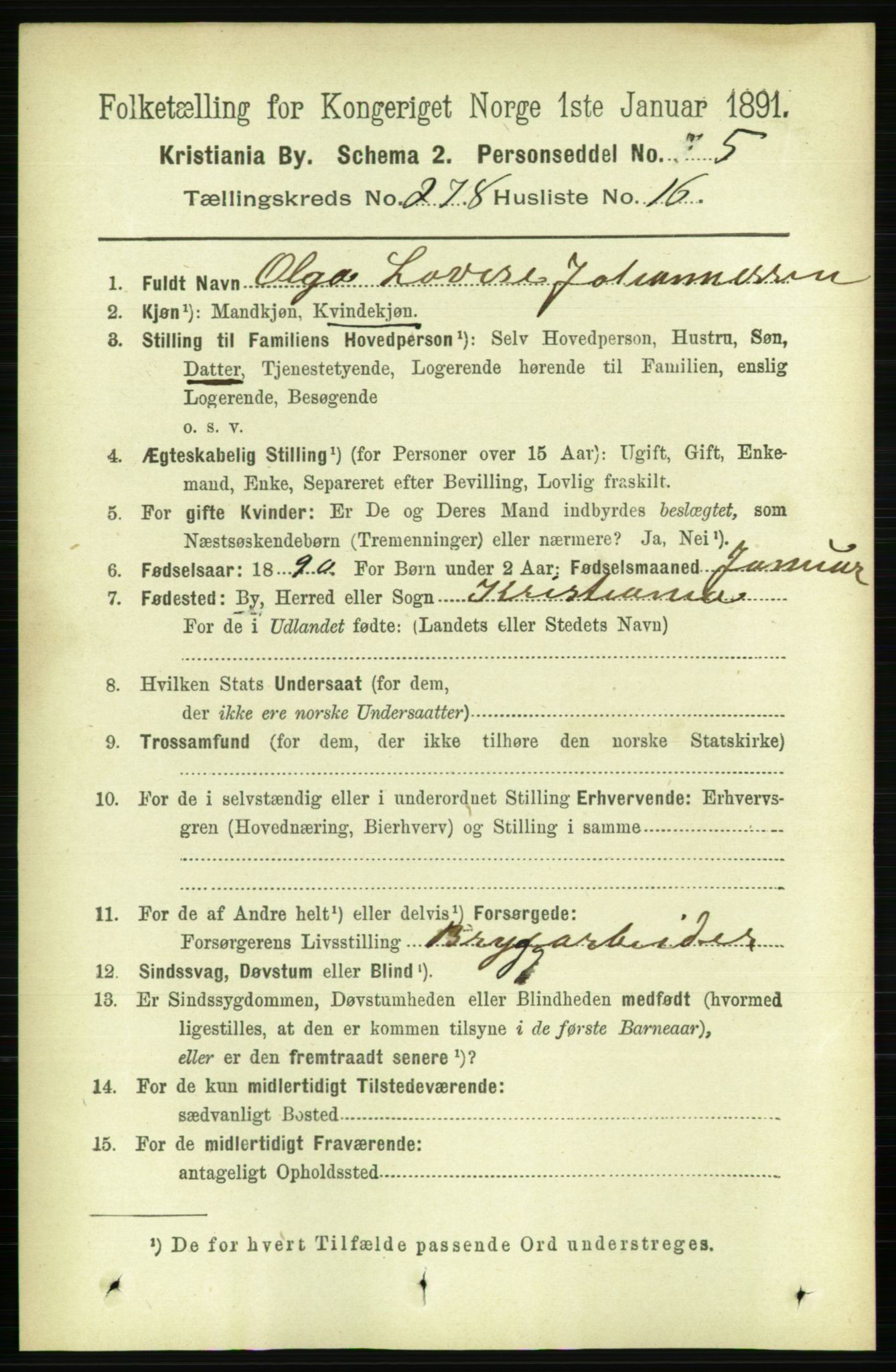 RA, 1891 census for 0301 Kristiania, 1891, p. 169093