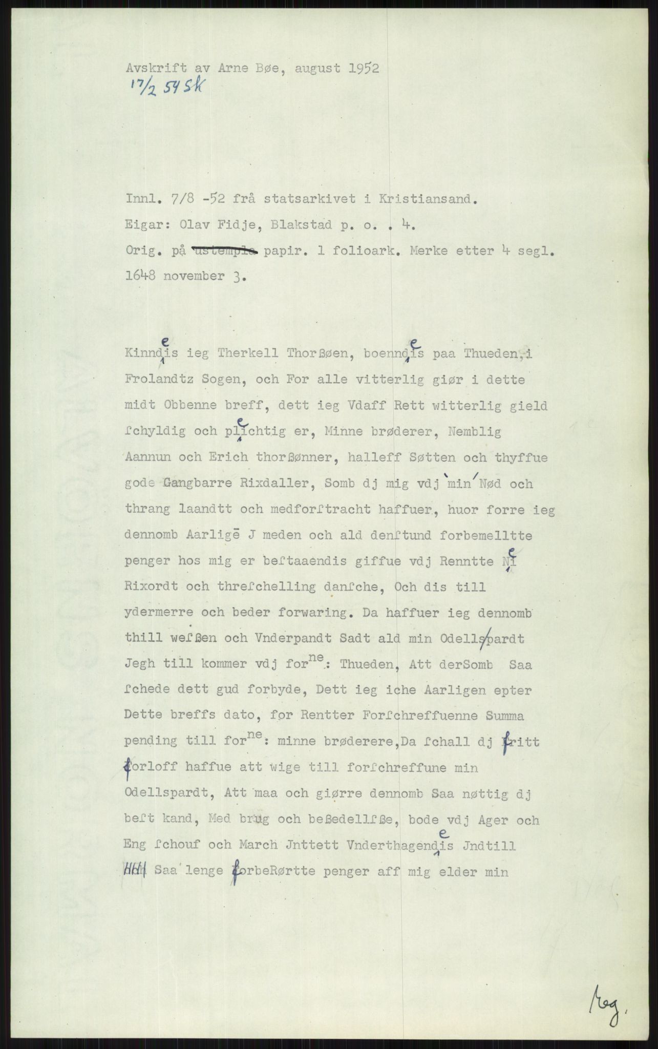 Samlinger til kildeutgivelse, Diplomavskriftsamlingen, AV/RA-EA-4053/H/Ha, p. 1866