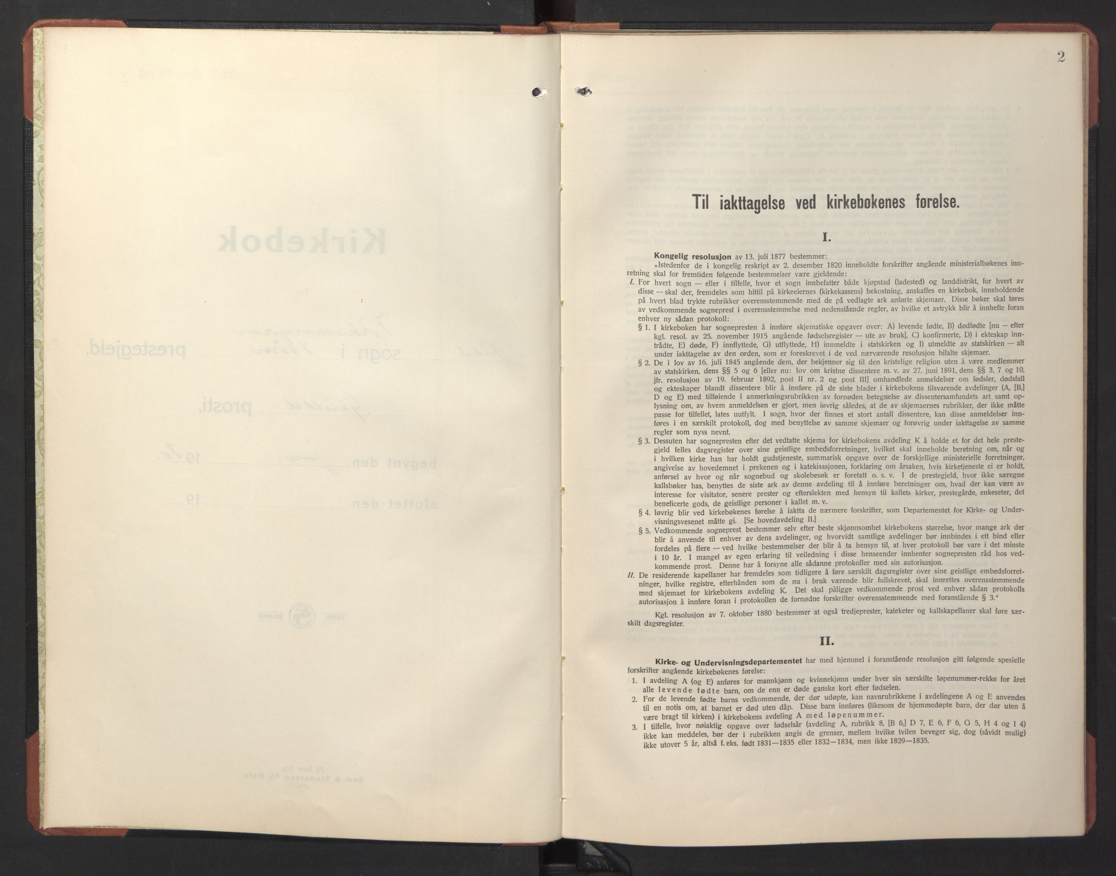 Ministerialprotokoller, klokkerbøker og fødselsregistre - Sør-Trøndelag, SAT/A-1456/690/L1053: Parish register (copy) no. 690C03, 1930-1947, p. 2