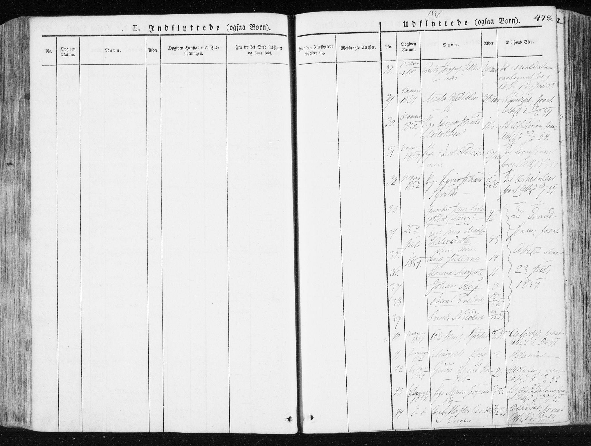 Ministerialprotokoller, klokkerbøker og fødselsregistre - Sør-Trøndelag, AV/SAT-A-1456/665/L0771: Parish register (official) no. 665A06, 1830-1856, p. 478