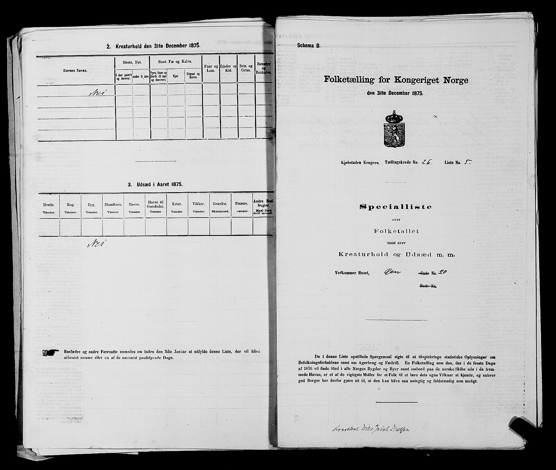 SAKO, 1875 census for 0801P Kragerø, 1875, p. 568