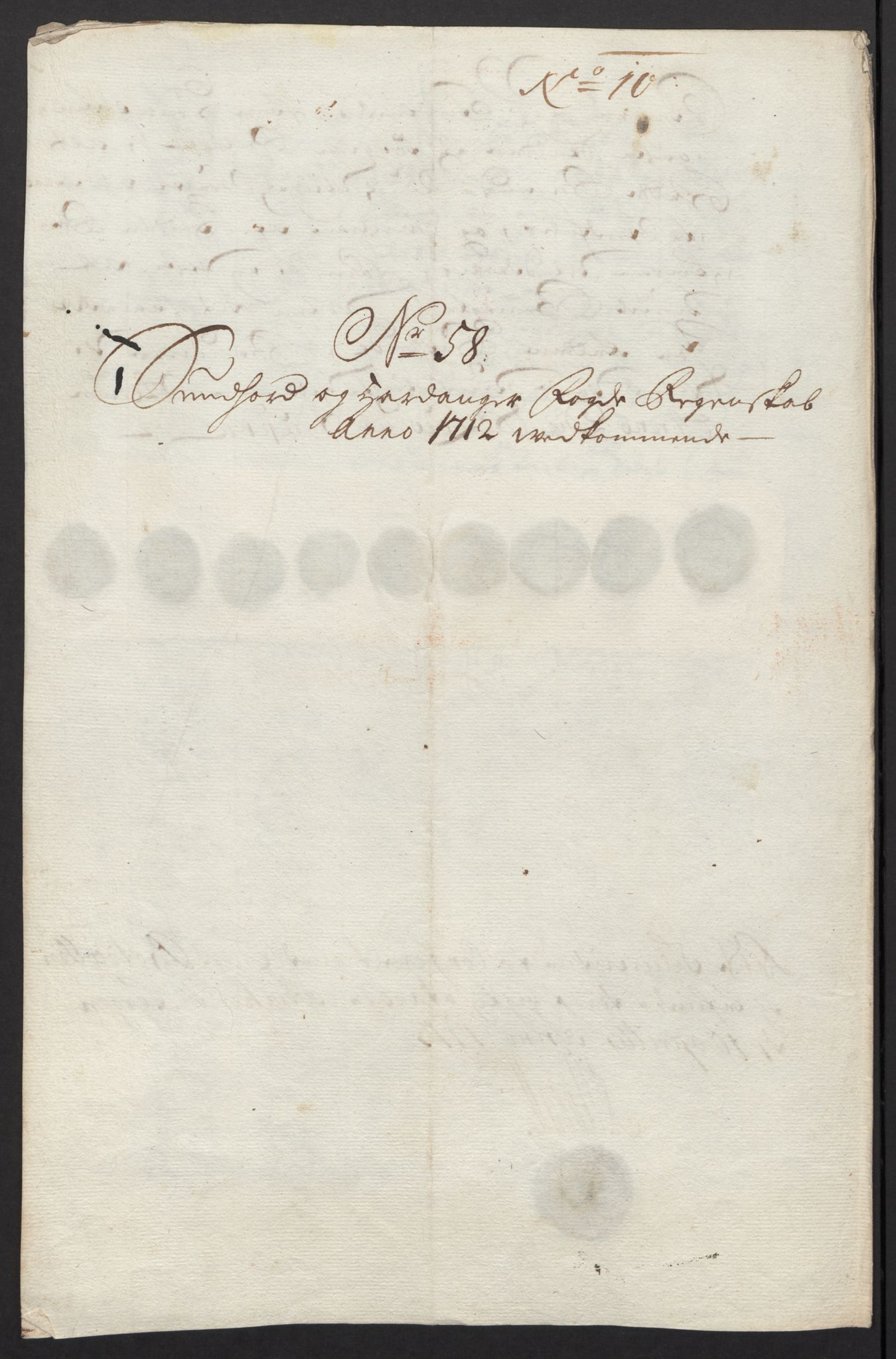 Rentekammeret inntil 1814, Reviderte regnskaper, Fogderegnskap, AV/RA-EA-4092/R48/L2988: Fogderegnskap Sunnhordland og Hardanger, 1712, p. 355