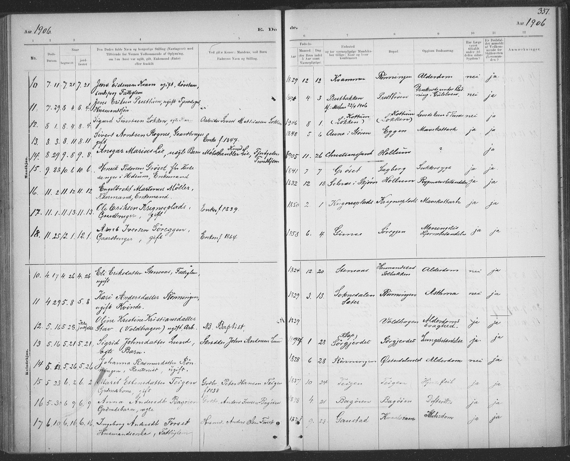 Ministerialprotokoller, klokkerbøker og fødselsregistre - Sør-Trøndelag, SAT/A-1456/691/L1085: Parish register (official) no. 691A17, 1887-1908, p. 351