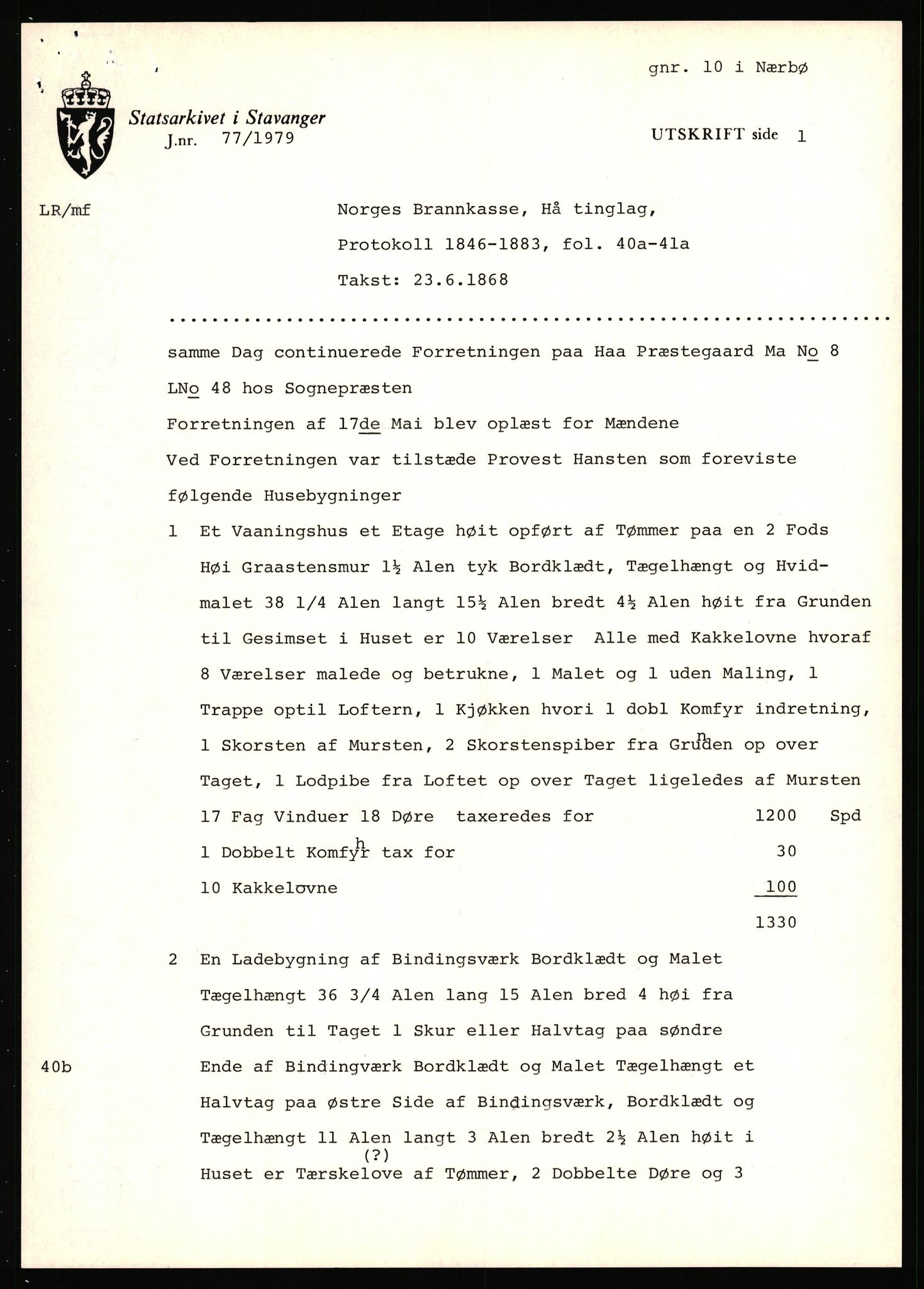 Statsarkivet i Stavanger, AV/SAST-A-101971/03/Y/Yj/L0066: Avskrifter sortert etter gårdsnavn: Pedersro - Prestegården i Suldal, 1750-1930, p. 489