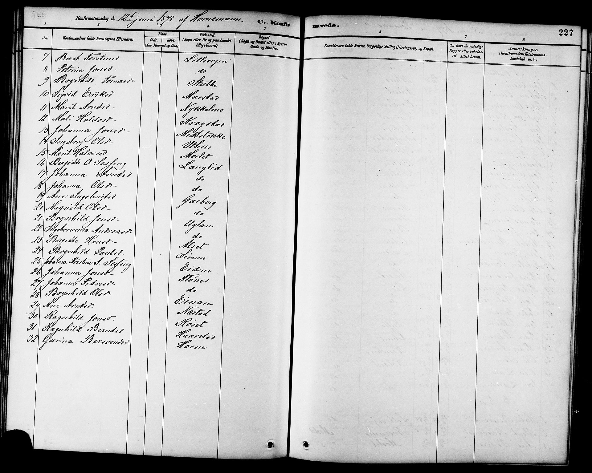 Ministerialprotokoller, klokkerbøker og fødselsregistre - Sør-Trøndelag, SAT/A-1456/695/L1157: Parish register (copy) no. 695C08, 1889-1913, p. 227
