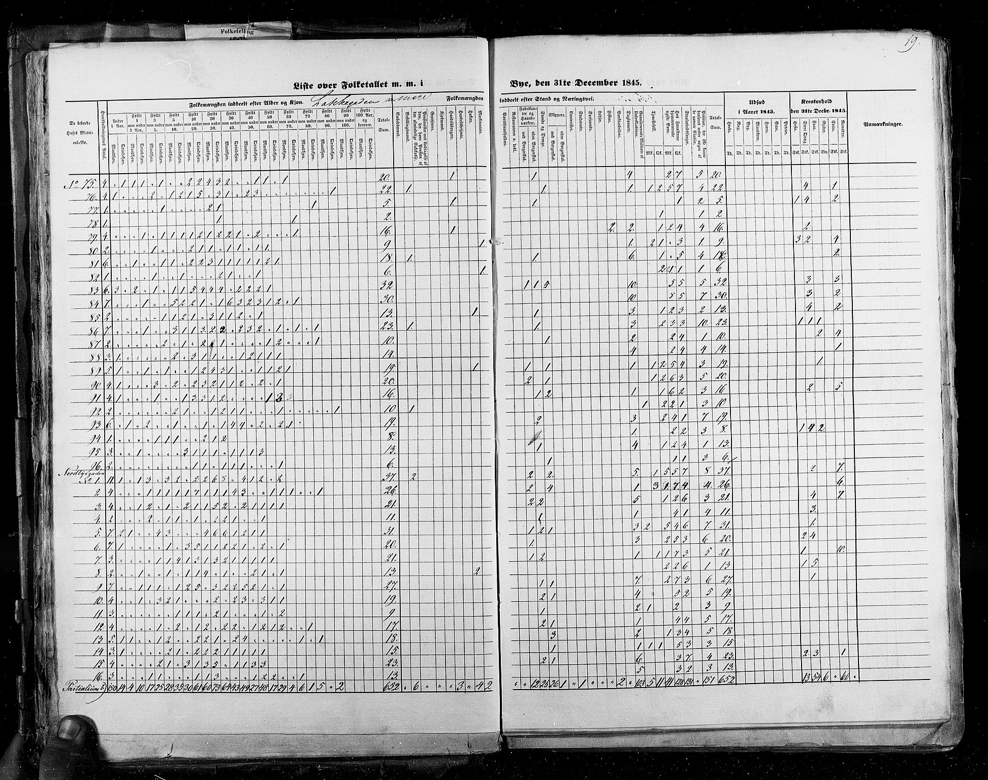 RA, Census 1845, vol. 2: Smålenenes amt og Akershus amt, 1845, p. 19