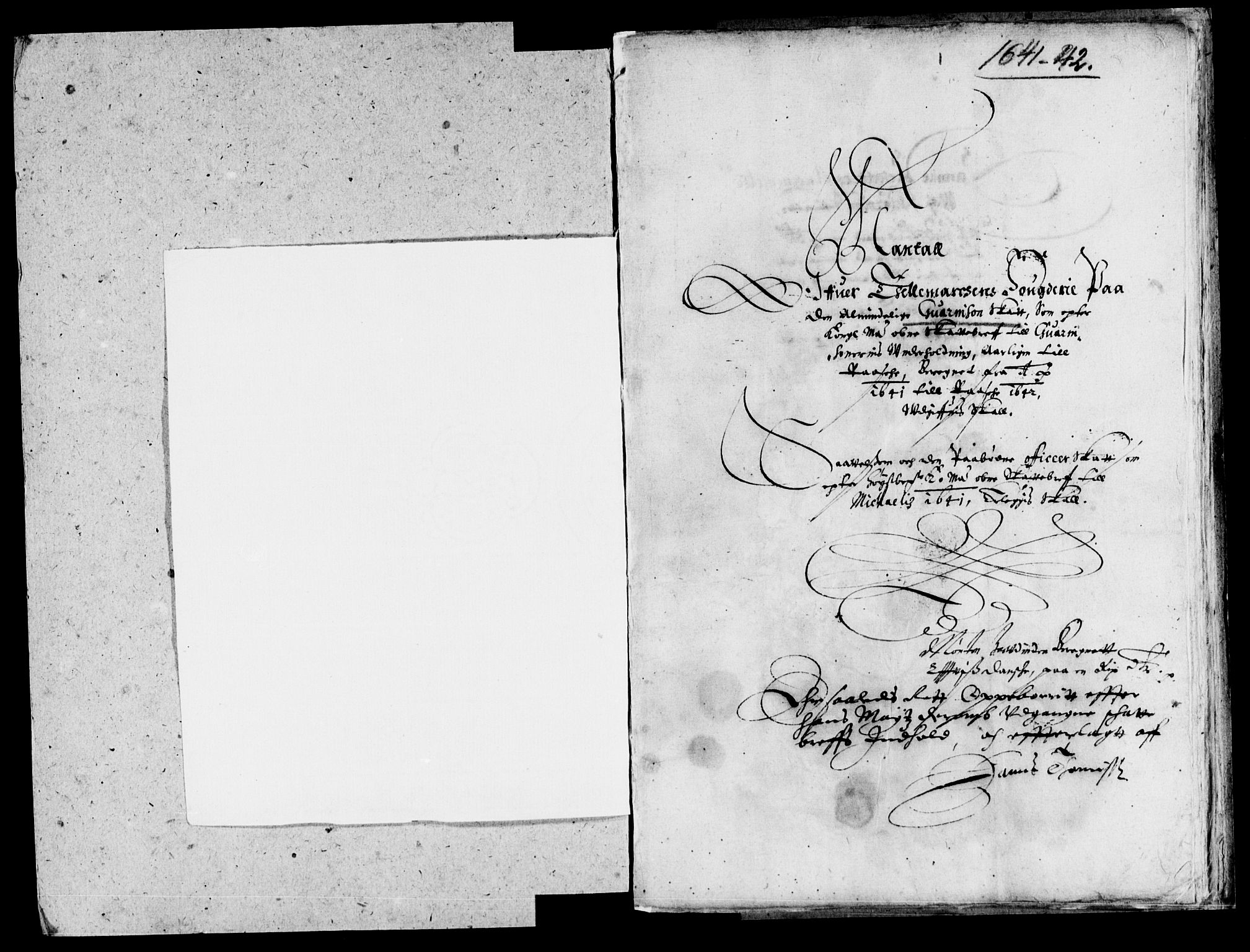 Rentekammeret inntil 1814, Reviderte regnskaper, Lensregnskaper, AV/RA-EA-5023/R/Rb/Rbp/L0026: Bratsberg len, 1641-1642