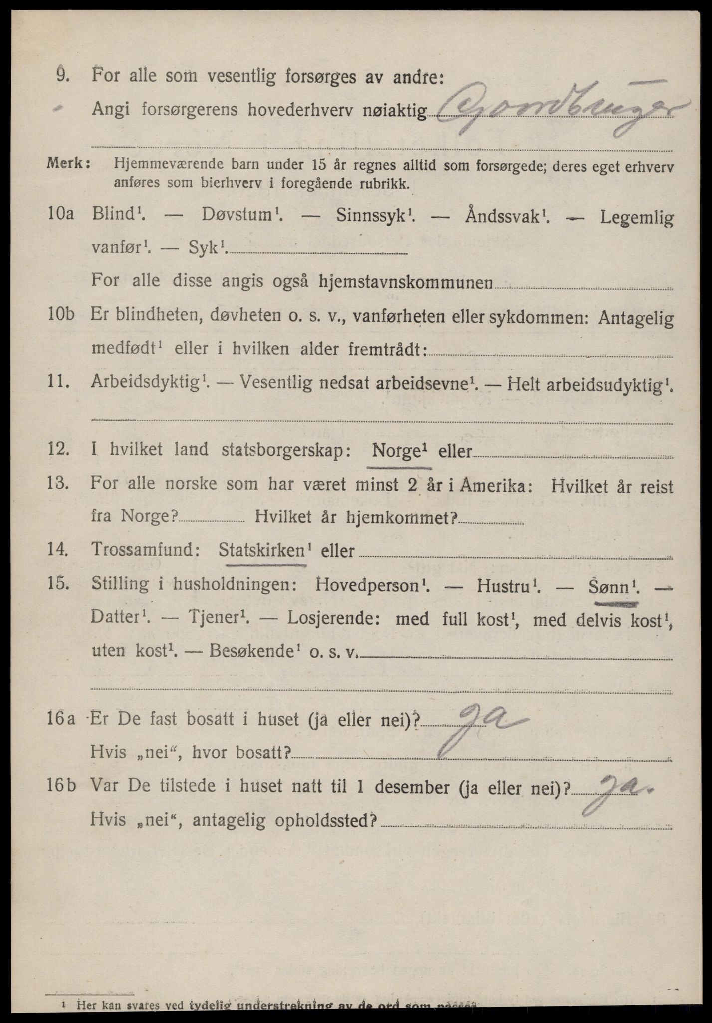 SAT, 1920 census for Ørsta, 1920, p. 4331