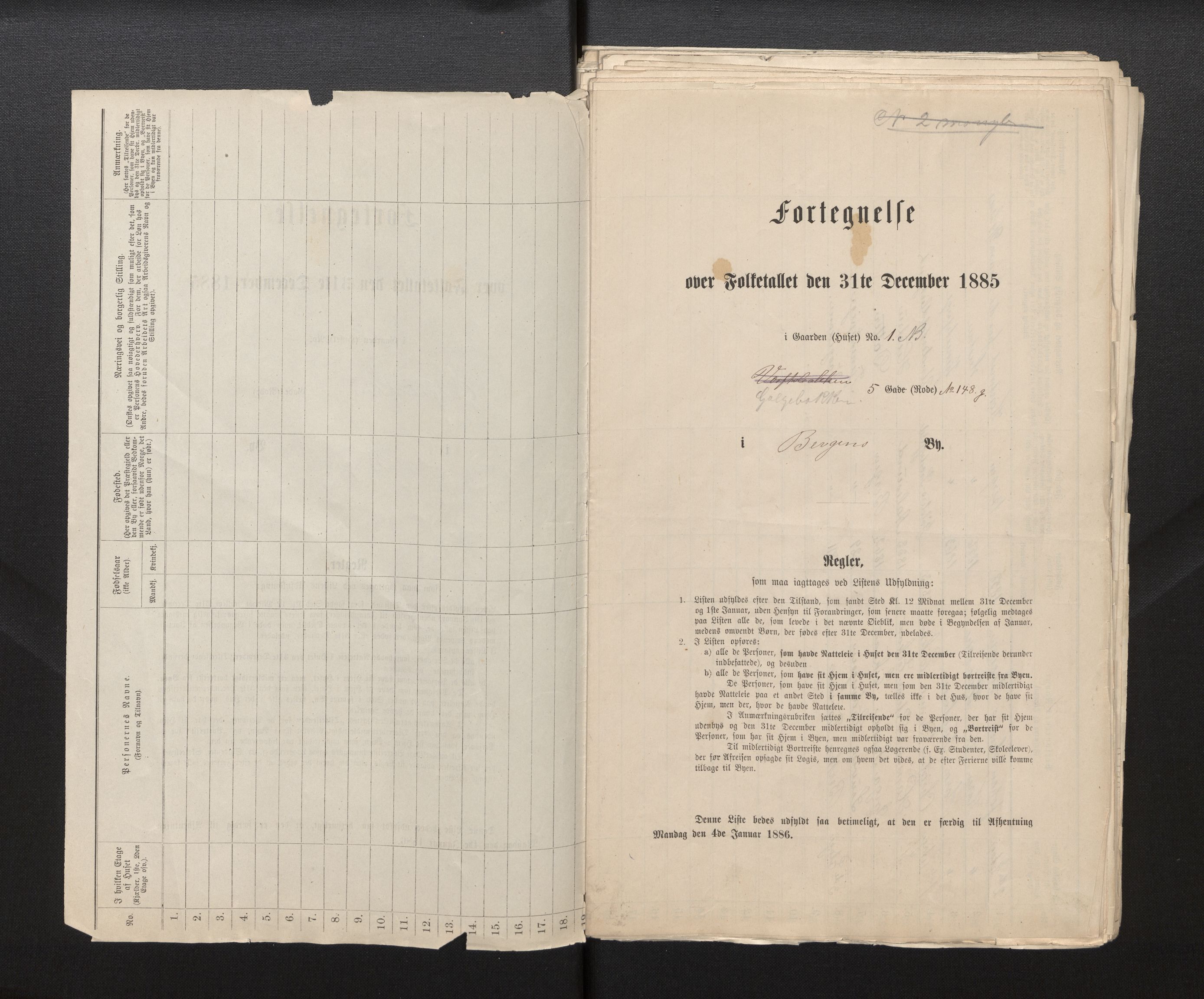 SAB, 1885 census for 1301 Bergen, 1885, p. 1651