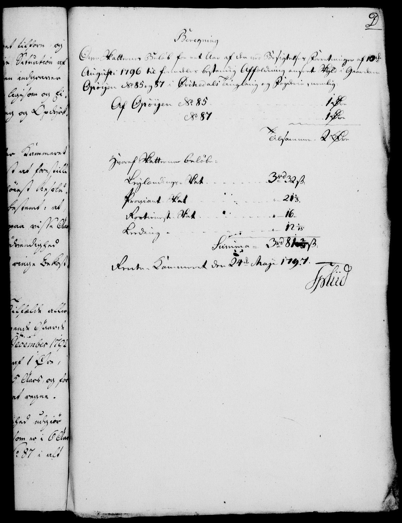 Rentekammeret, Kammerkanselliet, RA/EA-3111/G/Gf/Gfa/L0081: Norsk relasjons- og resolusjonsprotokoll (merket RK 52.81), 1799, p. 457