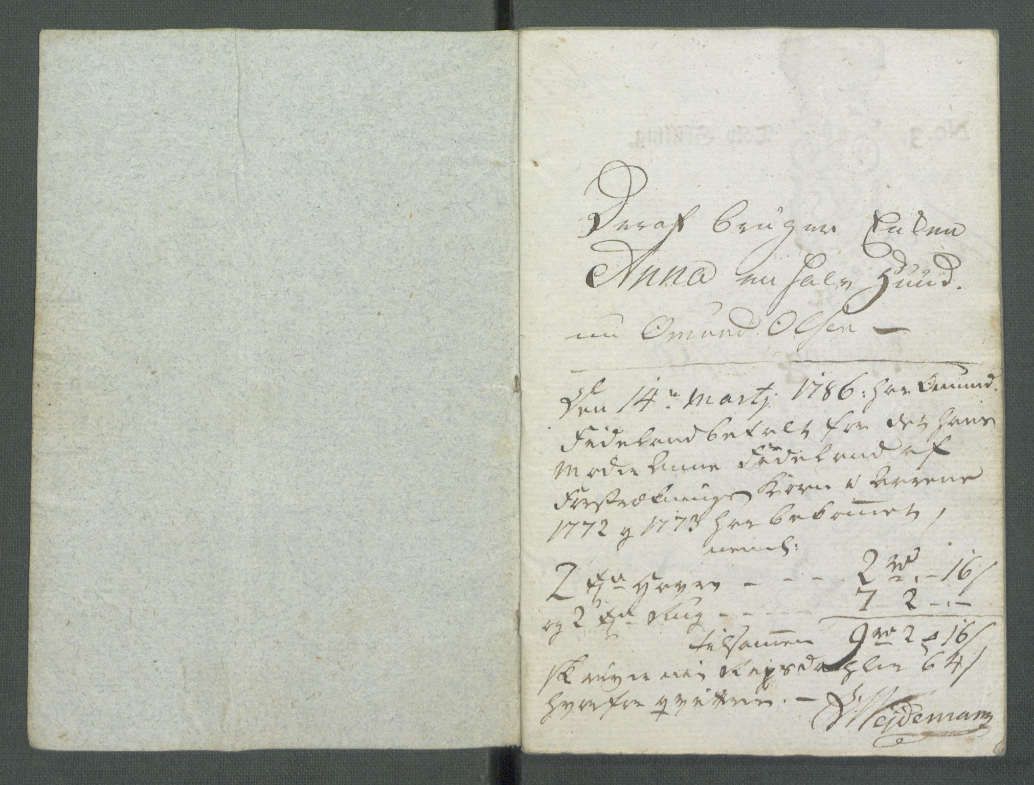 Rentekammeret inntil 1814, Realistisk ordnet avdeling, RA/EA-4070/Od/L0001/0002: Oppløp / [Æ2]: Dokumenter om Lofthusurolighetene i Nedenes, 1786-1789, p. 791