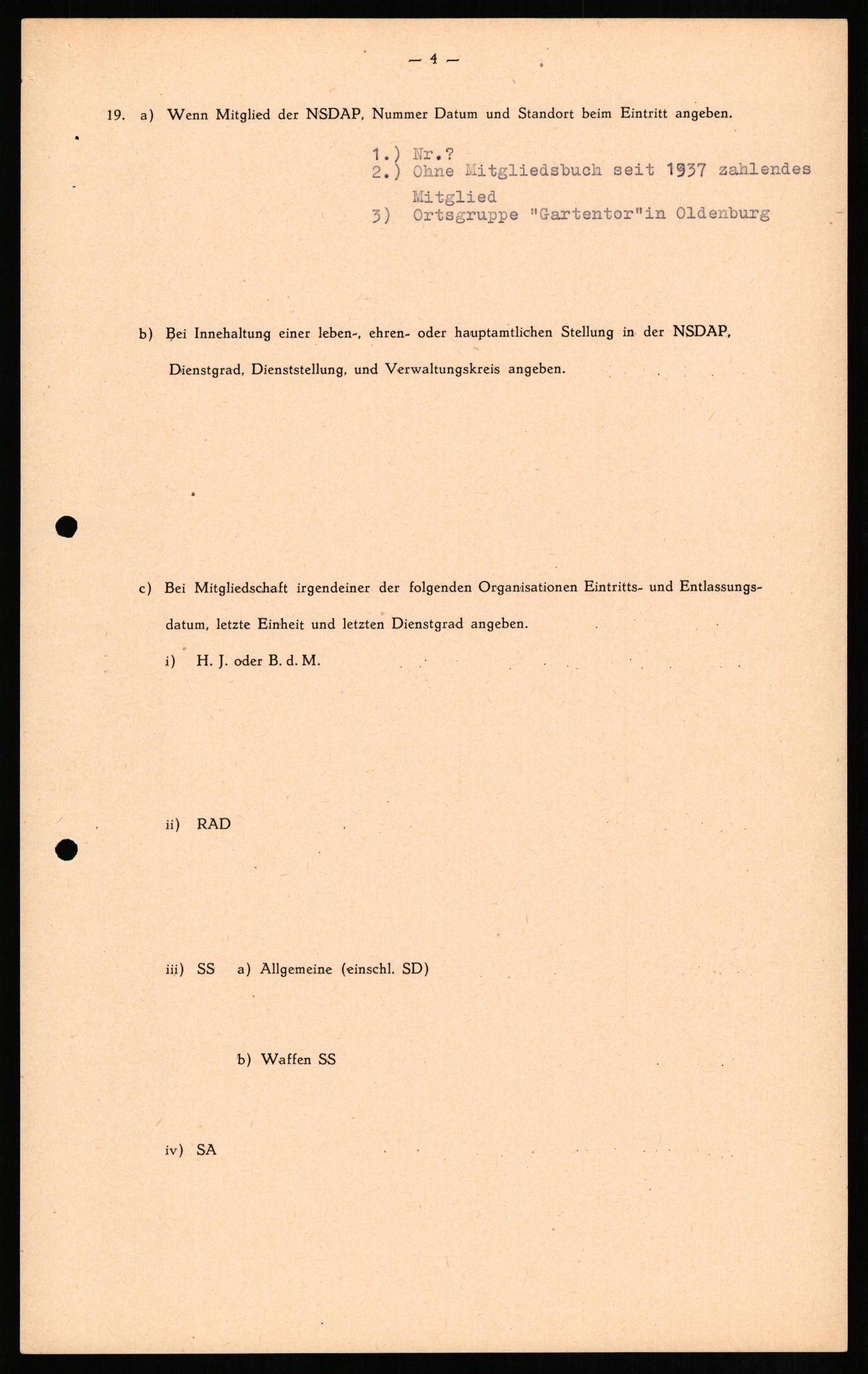 Forsvaret, Forsvarets overkommando II, AV/RA-RAFA-3915/D/Db/L0012: CI Questionaires. Tyske okkupasjonsstyrker i Norge. Tyskere., 1945-1946, p. 112