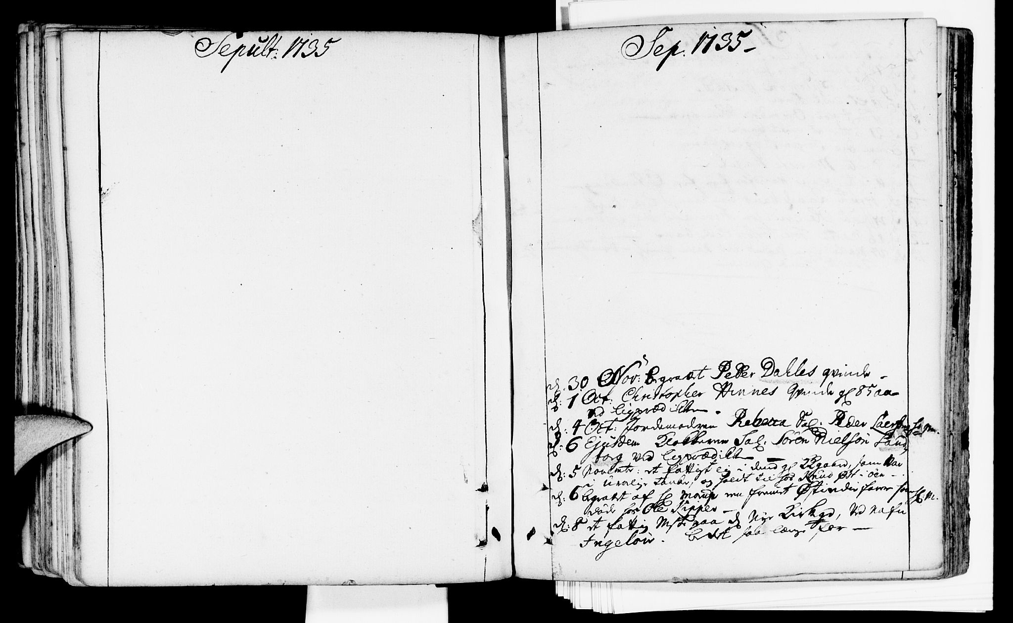 Domkirken sokneprestkontor, SAST/A-101812/001/30/30BA/L0002: Parish register (official) no. A 2 /1, 1727-1738