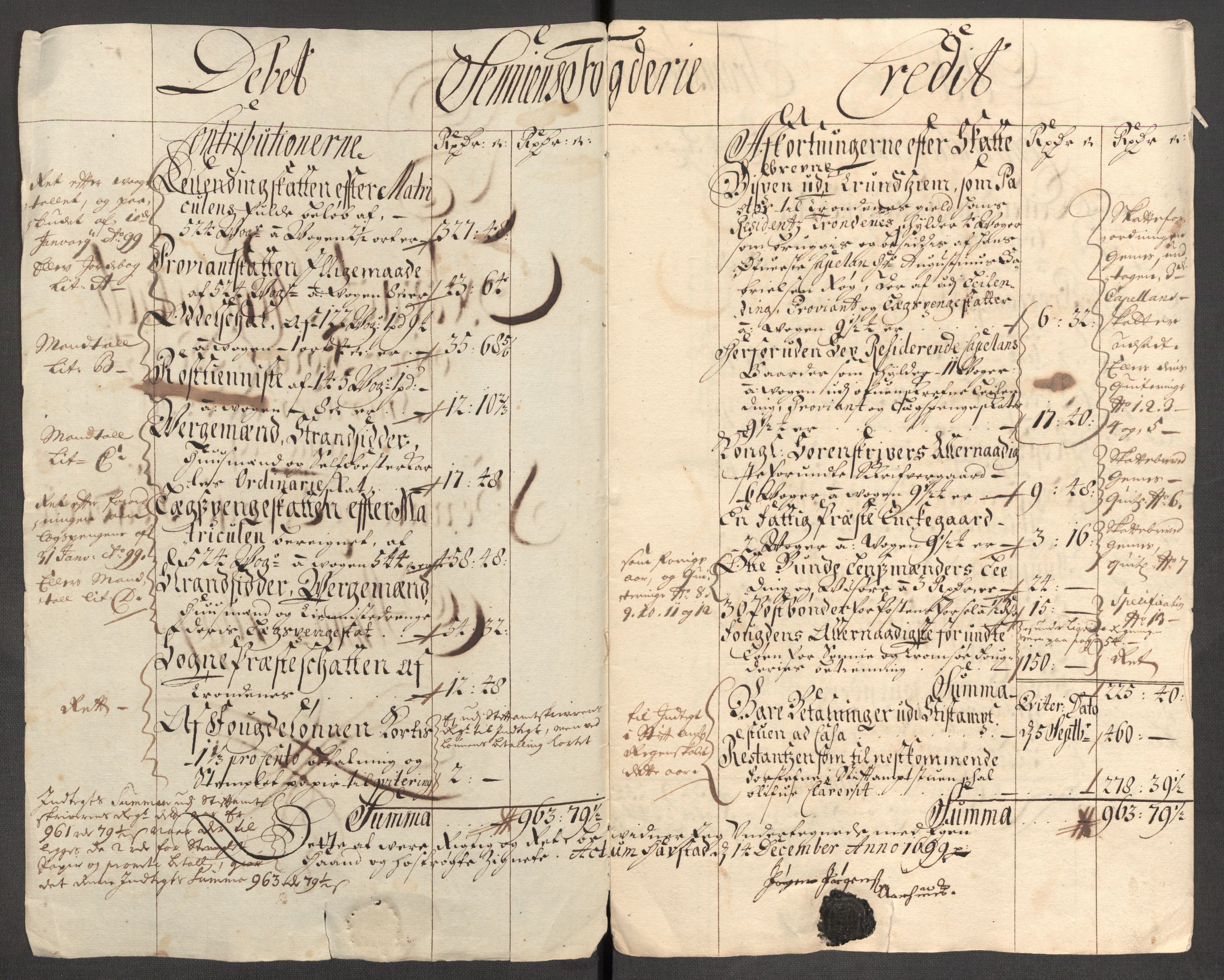 Rentekammeret inntil 1814, Reviderte regnskaper, Fogderegnskap, AV/RA-EA-4092/R68/L4754: Fogderegnskap Senja og Troms, 1697-1699, p. 258