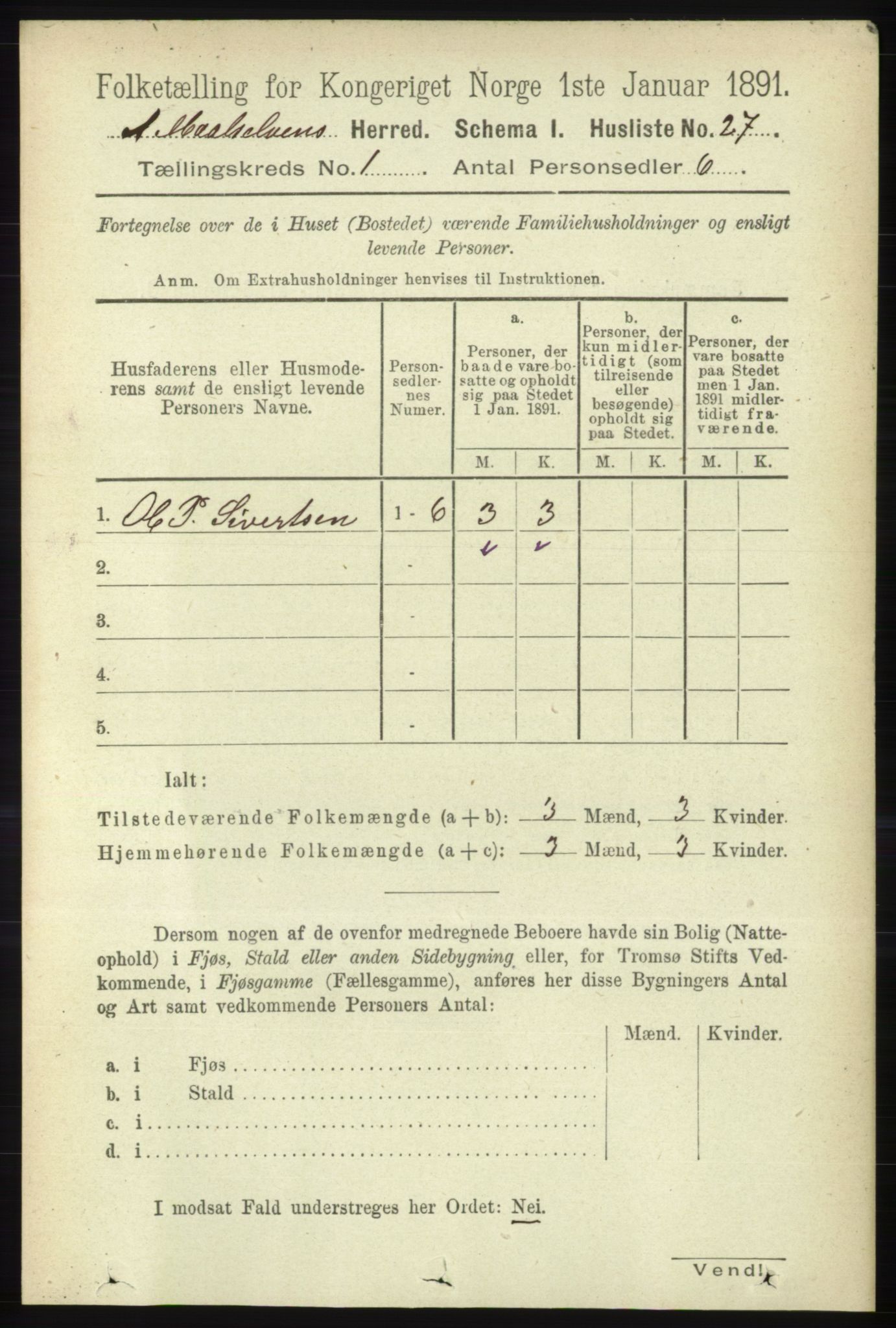 RA, 1891 census for 1924 Målselv, 1891, p. 57
