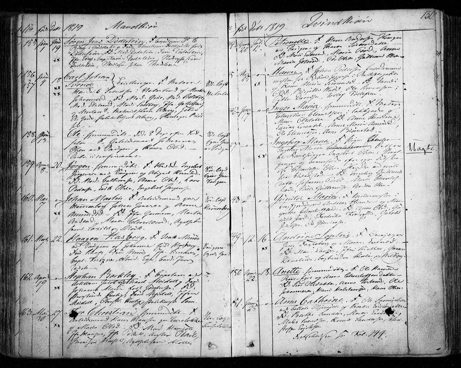 Aker prestekontor kirkebøker, SAO/A-10861/F/L0011: Parish register (official) no. 11, 1810-1819, p. 130