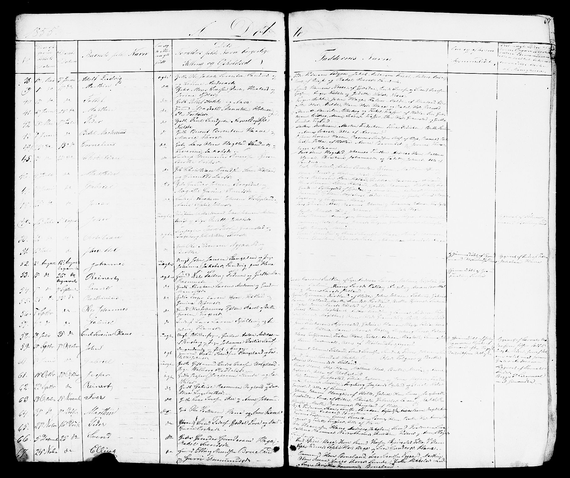 Høyland sokneprestkontor, AV/SAST-A-101799/001/30BB/L0001: Parish register (copy) no. B 1, 1854-1873, p. 6