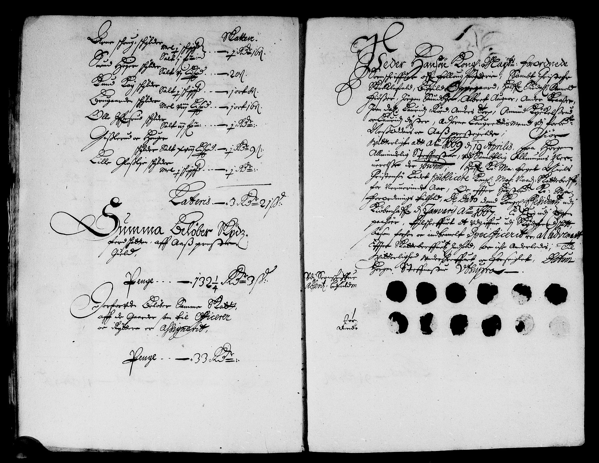 Rentekammeret inntil 1814, Reviderte regnskaper, Stiftamtstueregnskaper, Landkommissariatet på Akershus og Akershus stiftamt, AV/RA-EA-5869/R/Rb/L0057: Akershus stiftamt, 1669