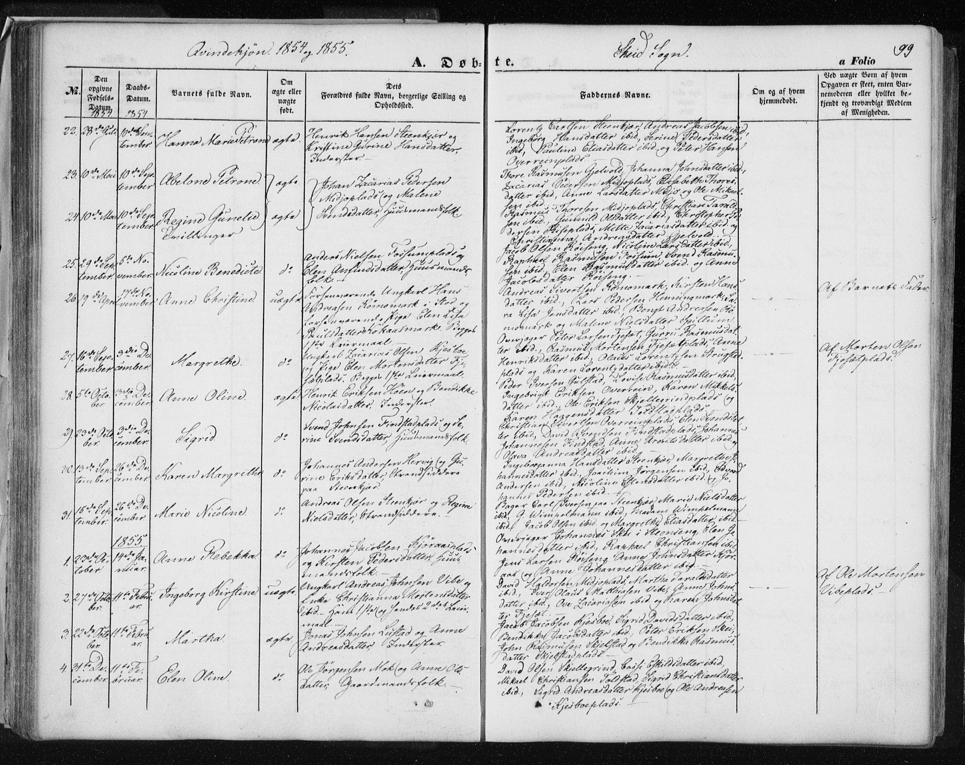 Ministerialprotokoller, klokkerbøker og fødselsregistre - Nord-Trøndelag, SAT/A-1458/735/L0342: Parish register (official) no. 735A07 /2, 1849-1862, p. 99