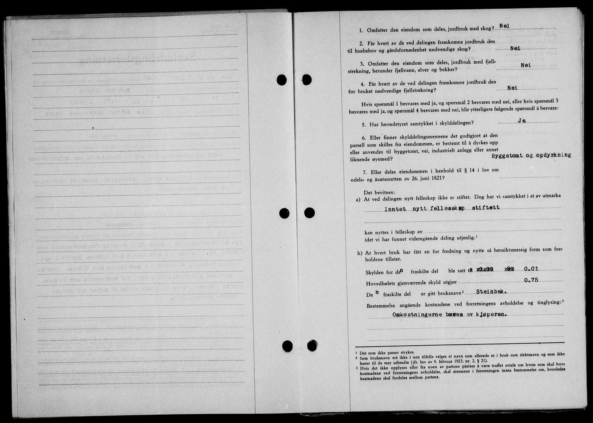 Lofoten sorenskriveri, SAT/A-0017/1/2/2C/L0014a: Mortgage book no. 14a, 1946-1946, Diary no: : 625/1946