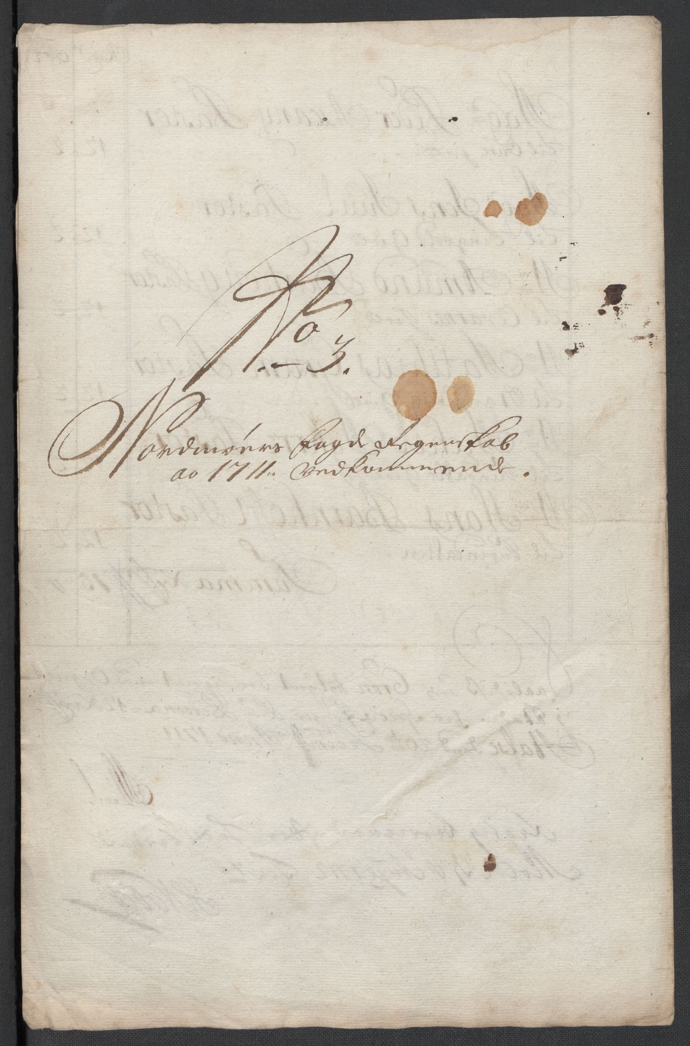 Rentekammeret inntil 1814, Reviderte regnskaper, Fogderegnskap, AV/RA-EA-4092/R56/L3745: Fogderegnskap Nordmøre, 1711, p. 84