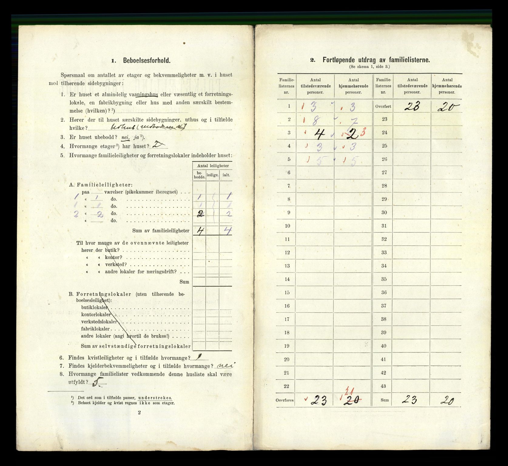 RA, 1910 census for Narvik, 1910, p. 1484