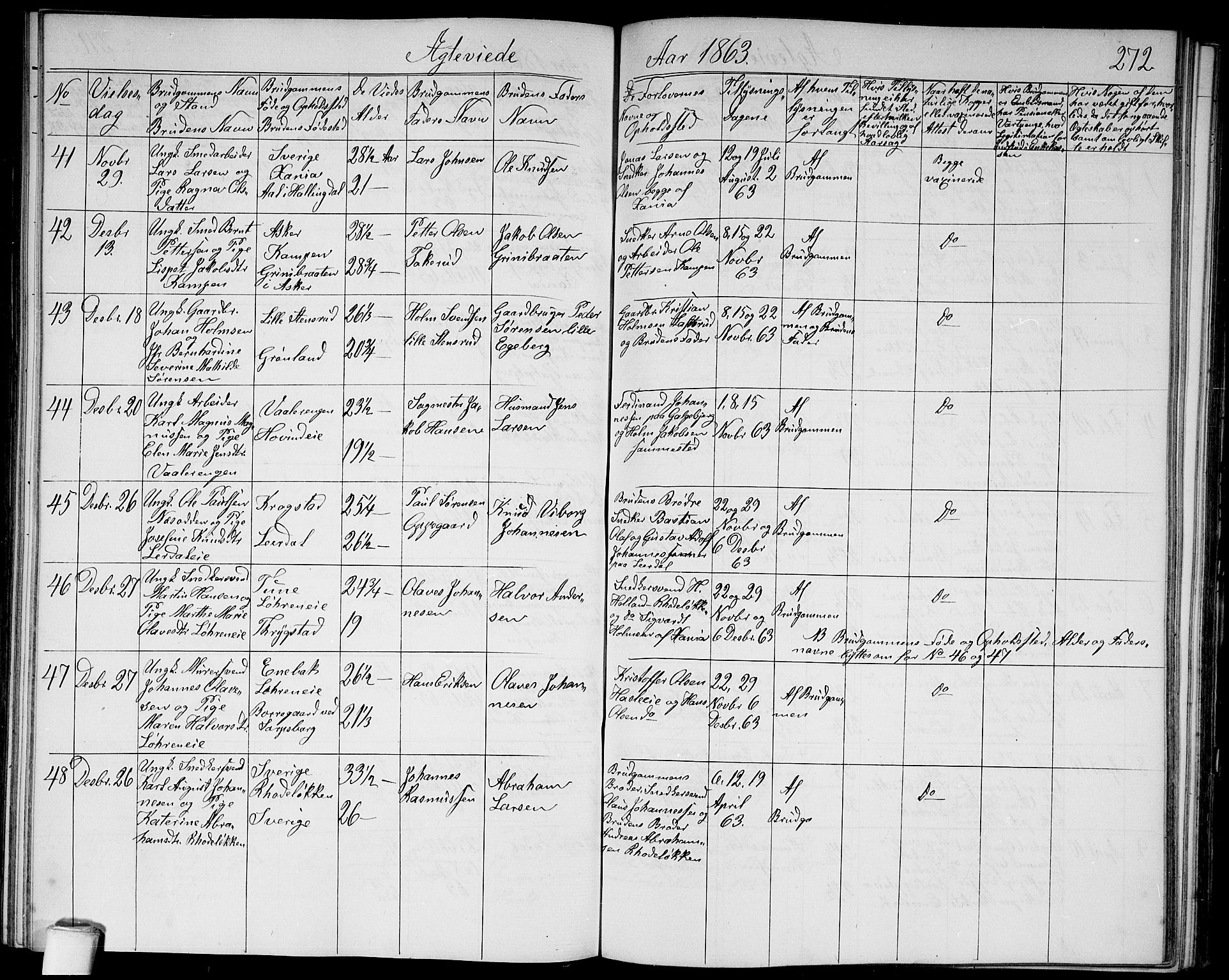 Østre Aker prestekontor Kirkebøker, SAO/A-10840/G/Ga/L0002: Parish register (copy) no. I 2, 1861-1867, p. 272