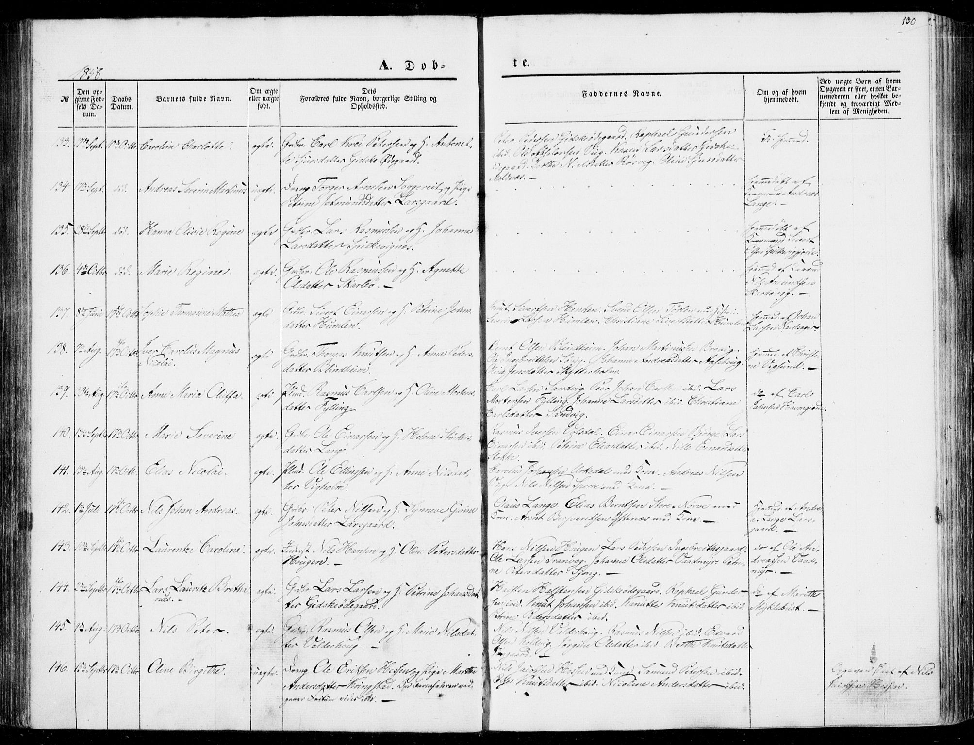 Ministerialprotokoller, klokkerbøker og fødselsregistre - Møre og Romsdal, AV/SAT-A-1454/528/L0397: Parish register (official) no. 528A08, 1848-1858, p. 130