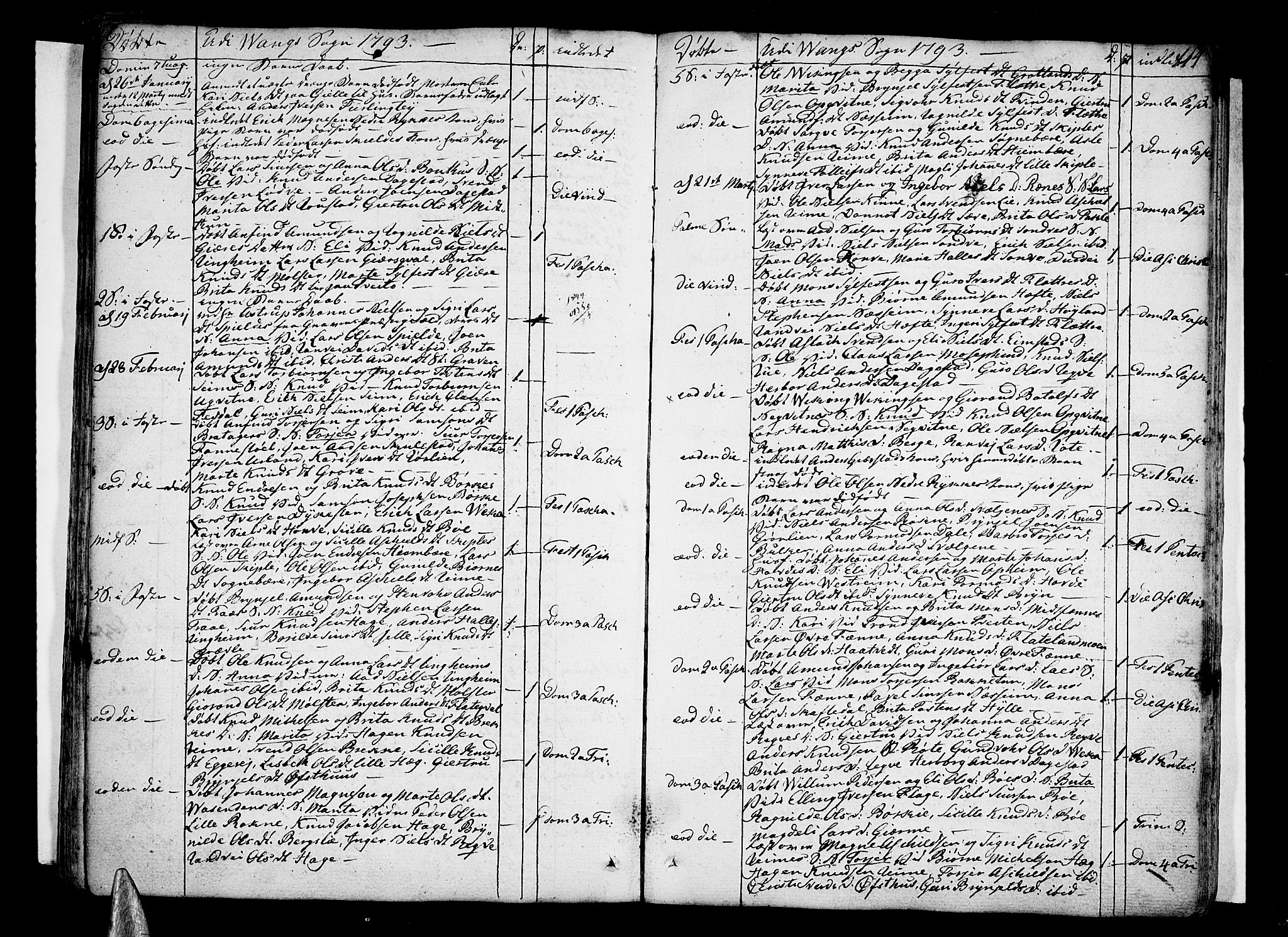 Voss sokneprestembete, AV/SAB-A-79001/H/Haa: Parish register (official) no. A 9, 1780-1810, p. 114