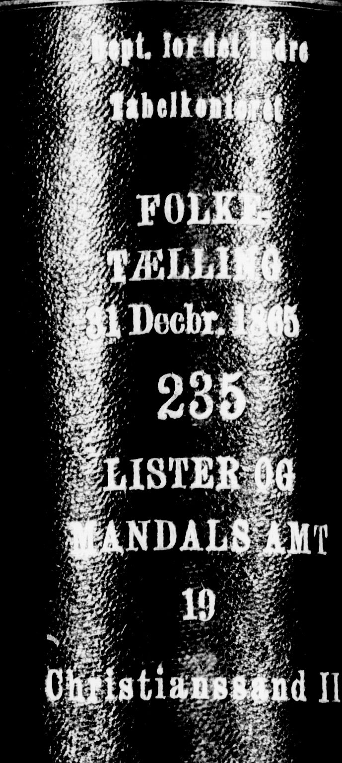 RA, 1865 census for Kristiansand, 1865, p. 1024