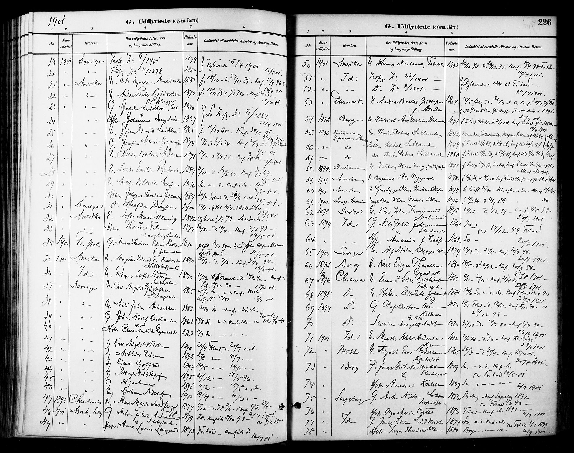 Halden prestekontor Kirkebøker, SAO/A-10909/F/Fa/L0014: Parish register (official) no. I 14, 1890-1906, p. 226