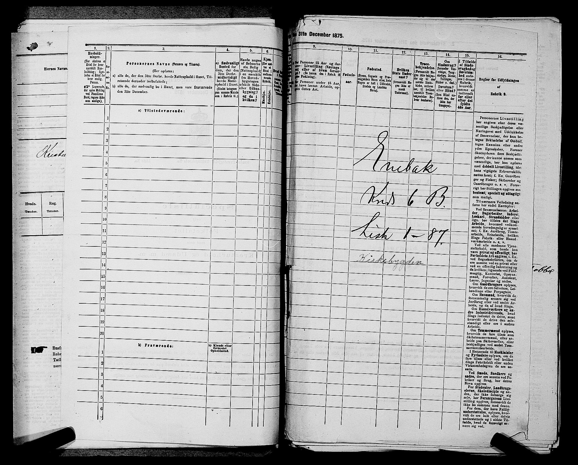 RA, 1875 census for 0229P Enebakk, 1875, p. 1098