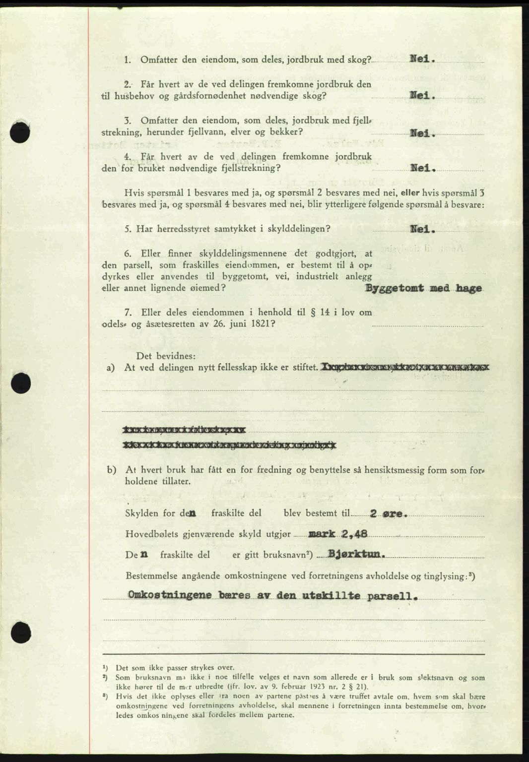 Nordmøre sorenskriveri, AV/SAT-A-4132/1/2/2Ca: Mortgage book no. A92, 1942-1942, Diary no: : 860/1942