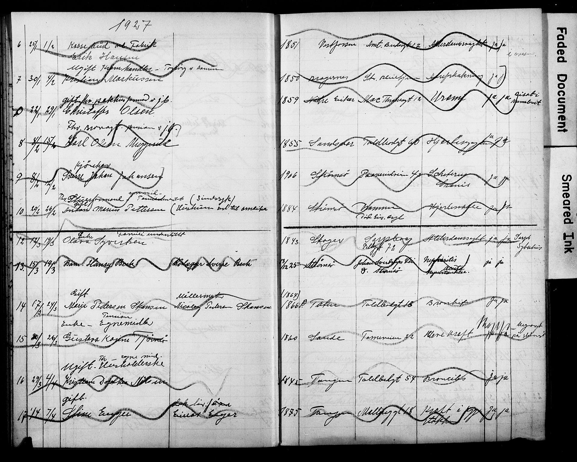 Strømsø kirkebøker, AV/SAKO-A-246/Y/Ya/L0008: Parish register draft no. I 8, 1916-1931