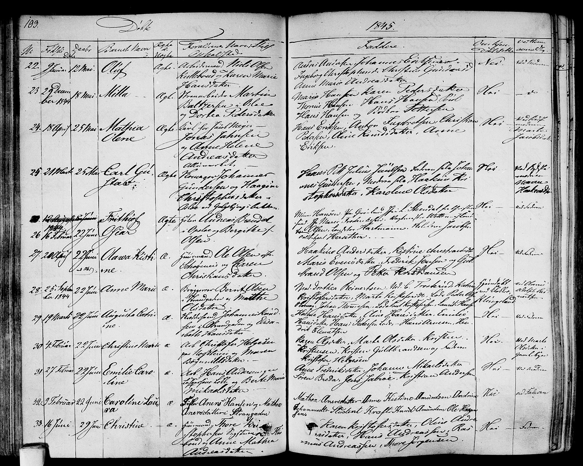 Gamlebyen prestekontor Kirkebøker, AV/SAO-A-10884/F/Fa/L0003: Parish register (official) no. 3, 1829-1849, p. 103