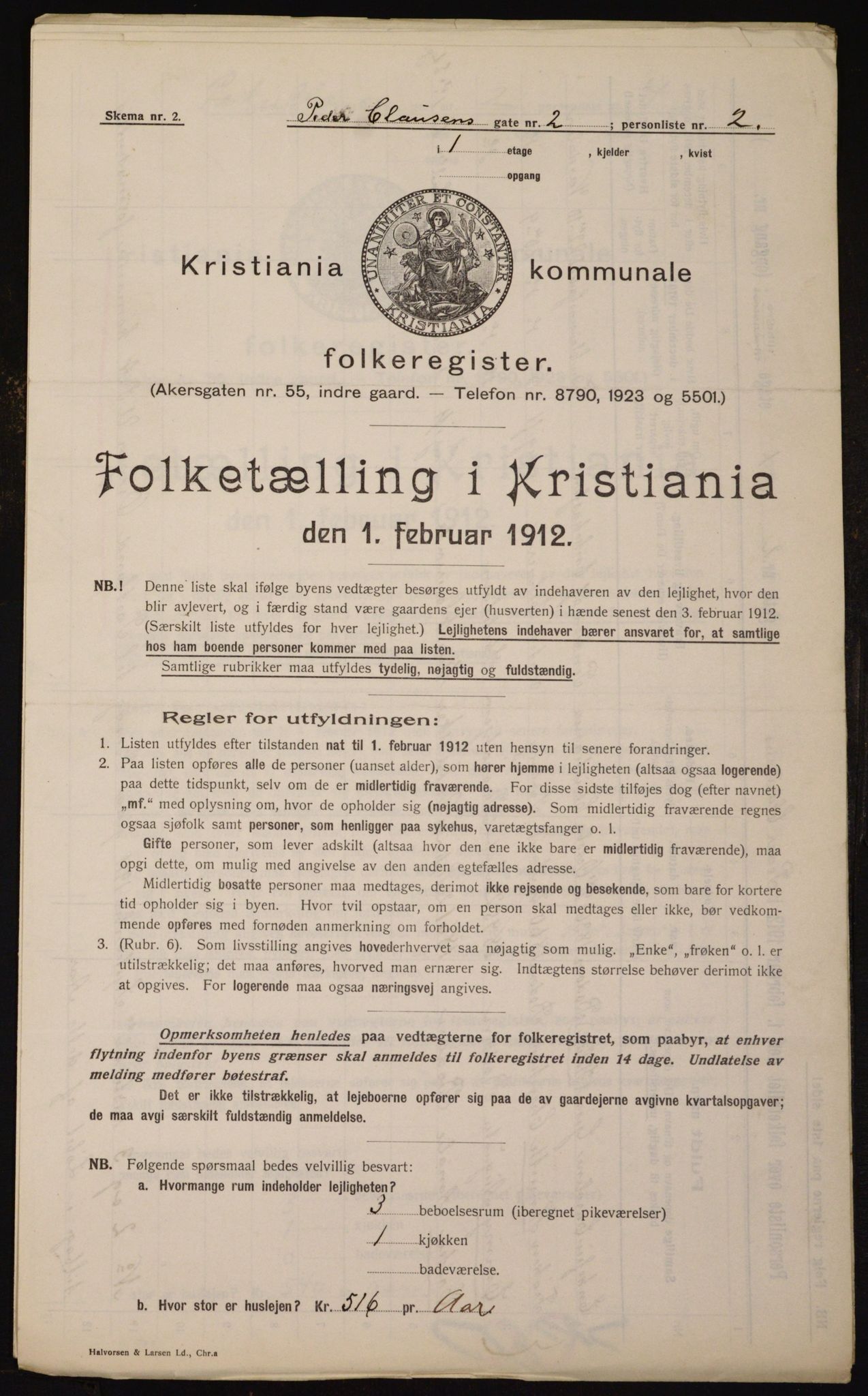 OBA, Municipal Census 1912 for Kristiania, 1912, p. 79357