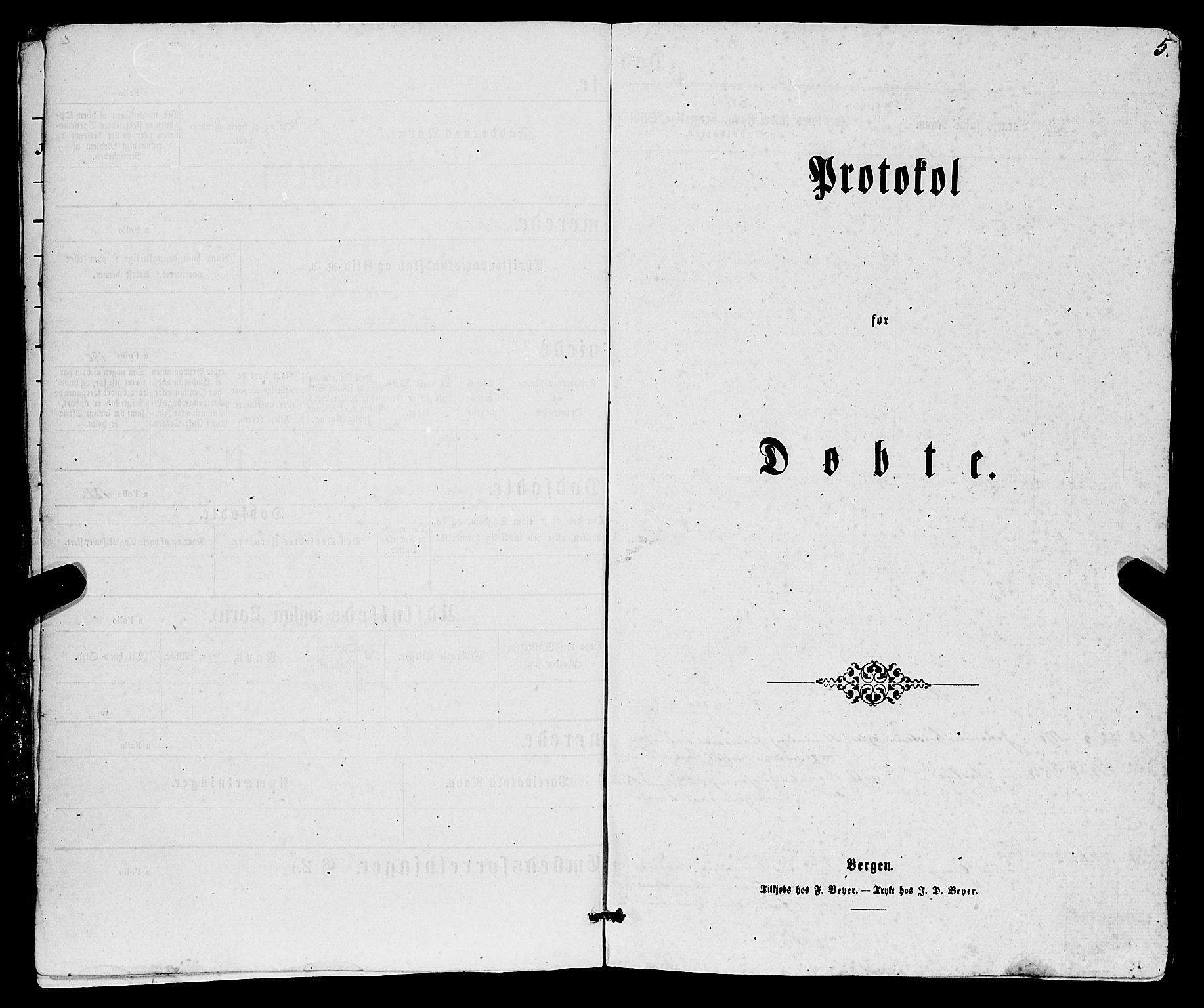 Sveio Sokneprestembete, AV/SAB-A-78501/H/Hab: Parish register (copy) no. B 1, 1864-1886, p. 5