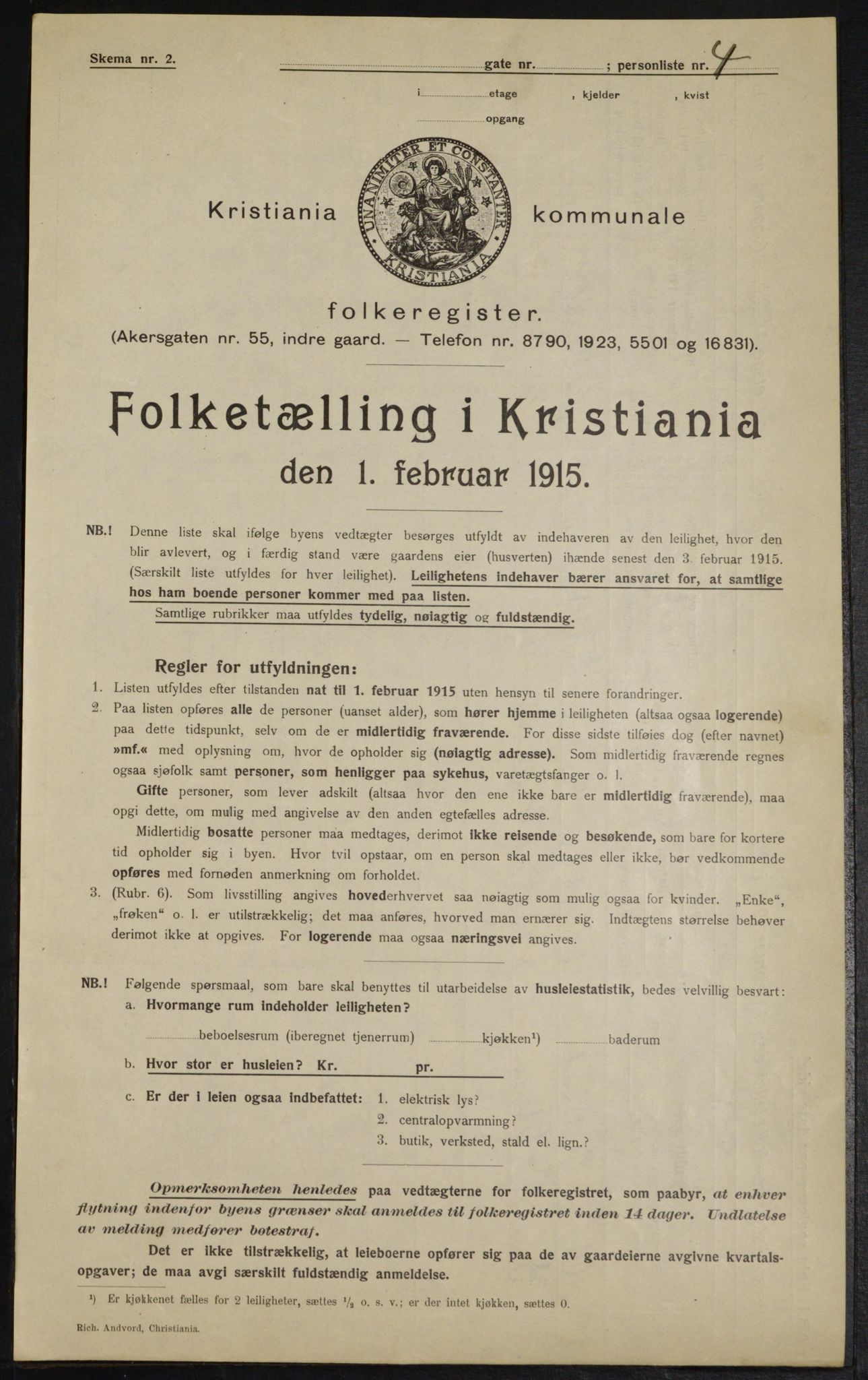 OBA, Municipal Census 1915 for Kristiania, 1915, p. 97565