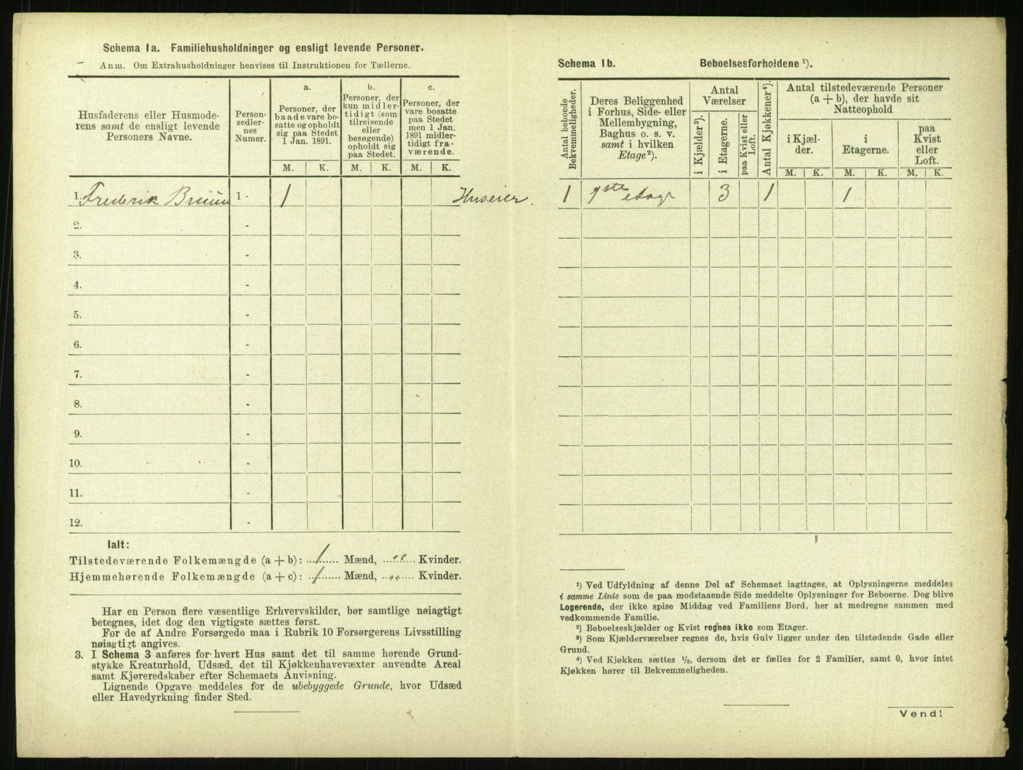 RA, 1891 census for 0806 Skien, 1891, p. 1625