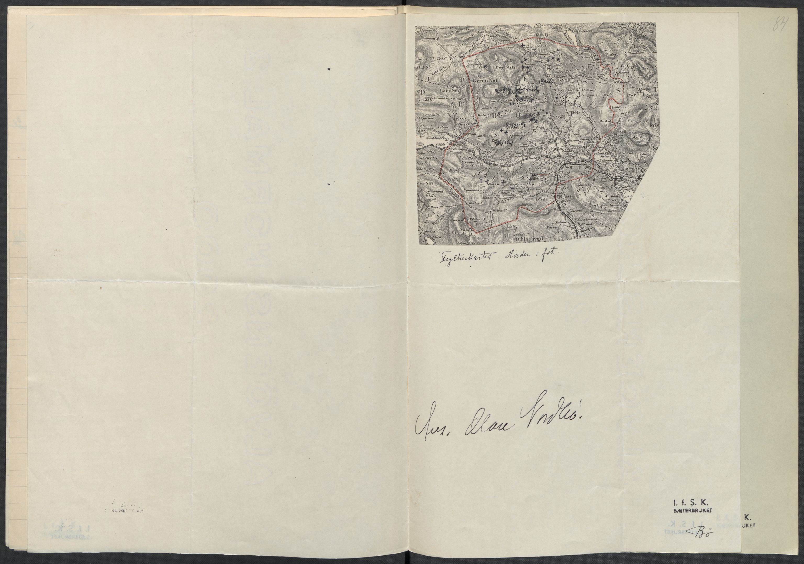 Instituttet for sammenlignende kulturforskning, AV/RA-PA-0424/F/Fc/L0007/0001: Eske B7: / Telemark (perm XVI), 1934-1936, p. 84