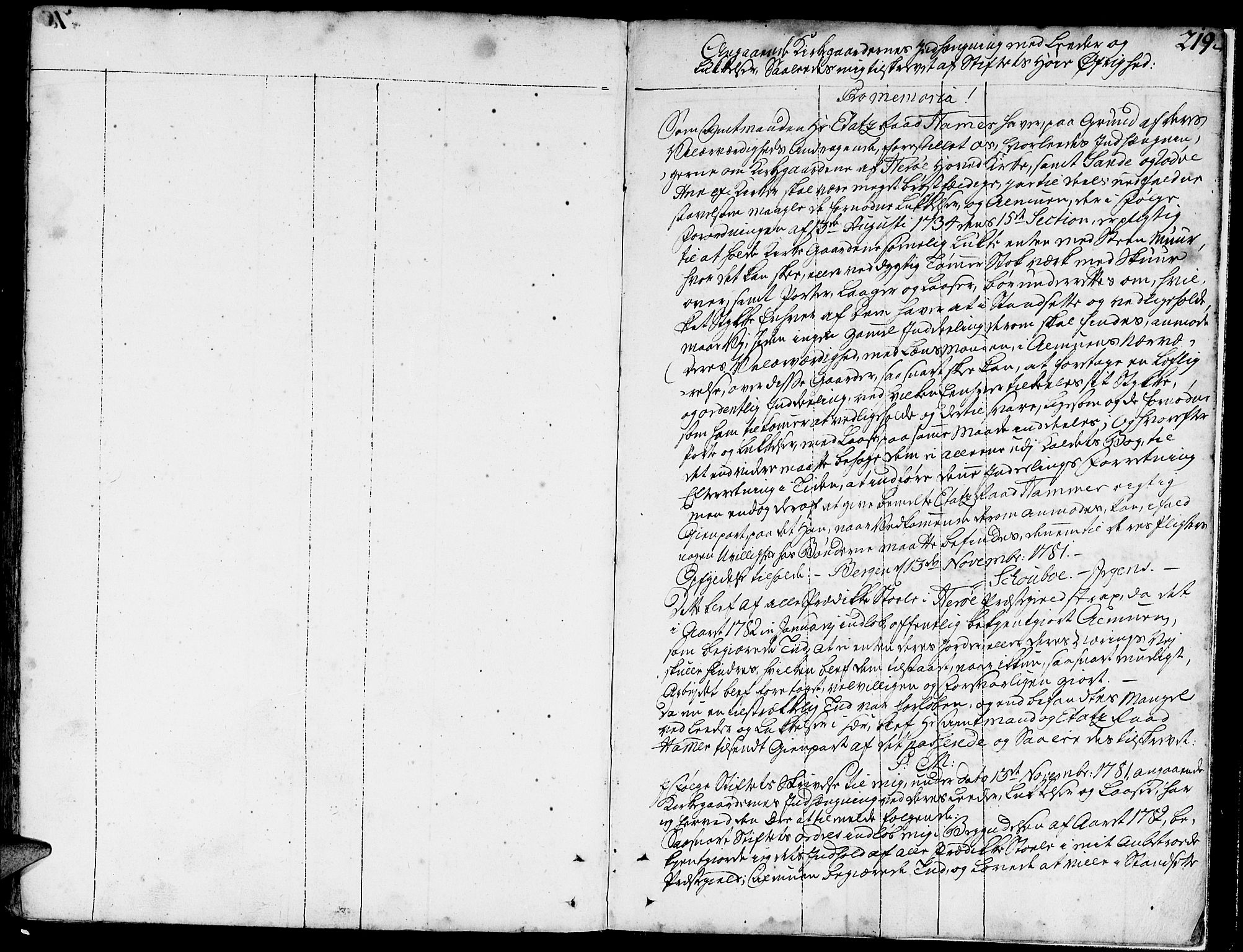 Ministerialprotokoller, klokkerbøker og fødselsregistre - Møre og Romsdal, SAT/A-1454/507/L0067: Parish register (official) no. 507A02, 1767-1788, p. 219
